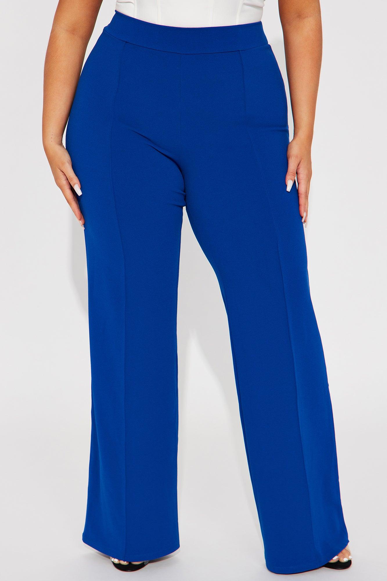 Victoria High Waisted Dress Pants - Royal Product Image