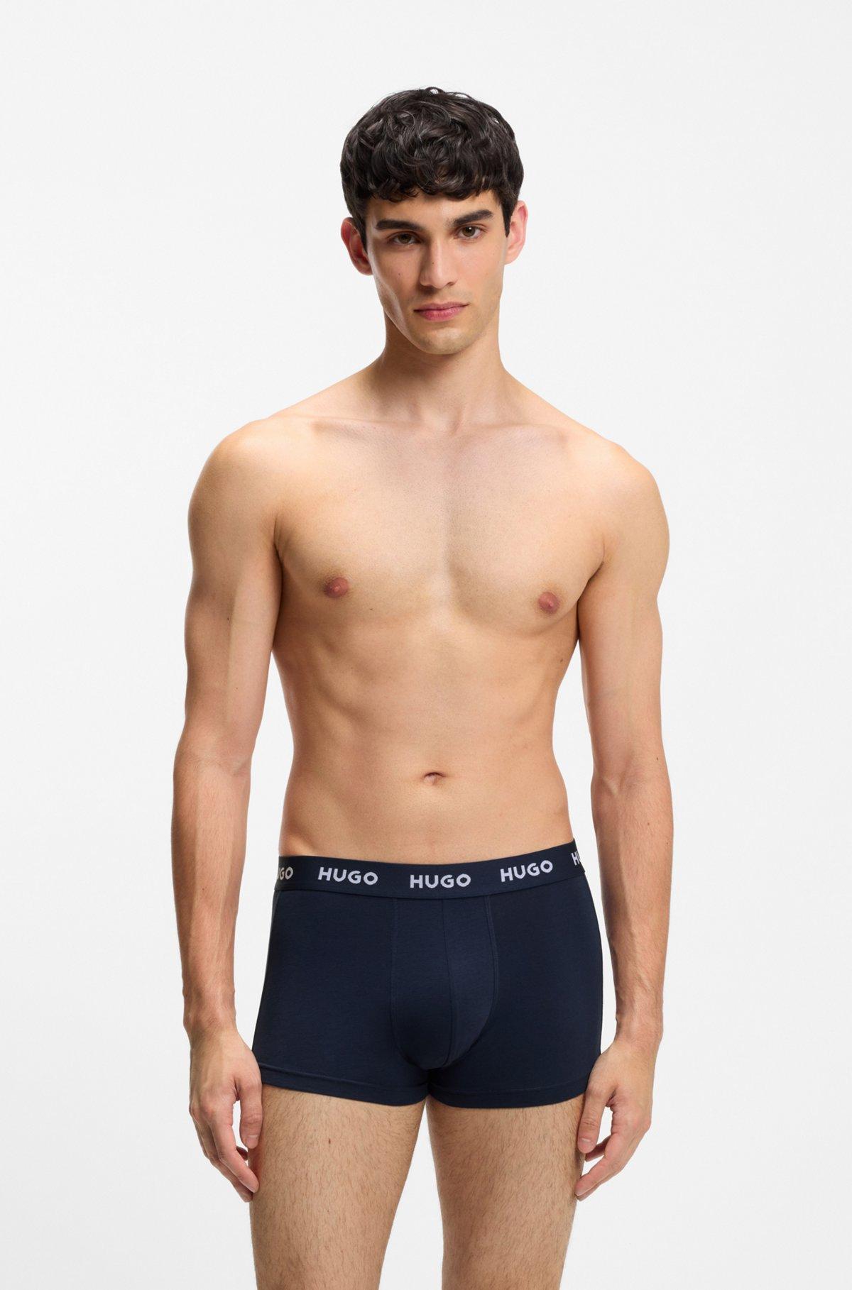 Three-pack trunks with jacquard logo waistband Product Image