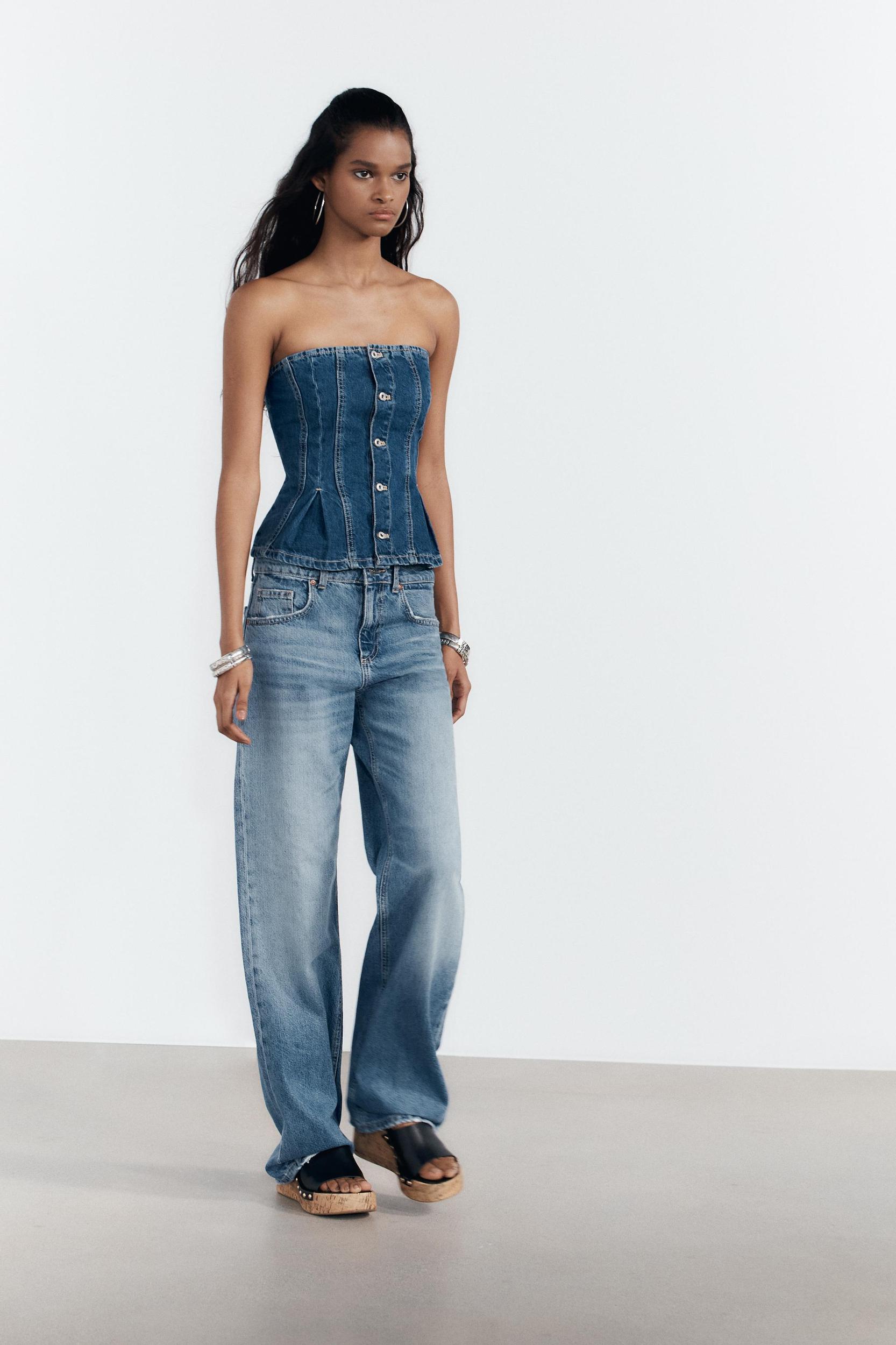 TRF MID-RISE WIDE LEG JEANS Product Image