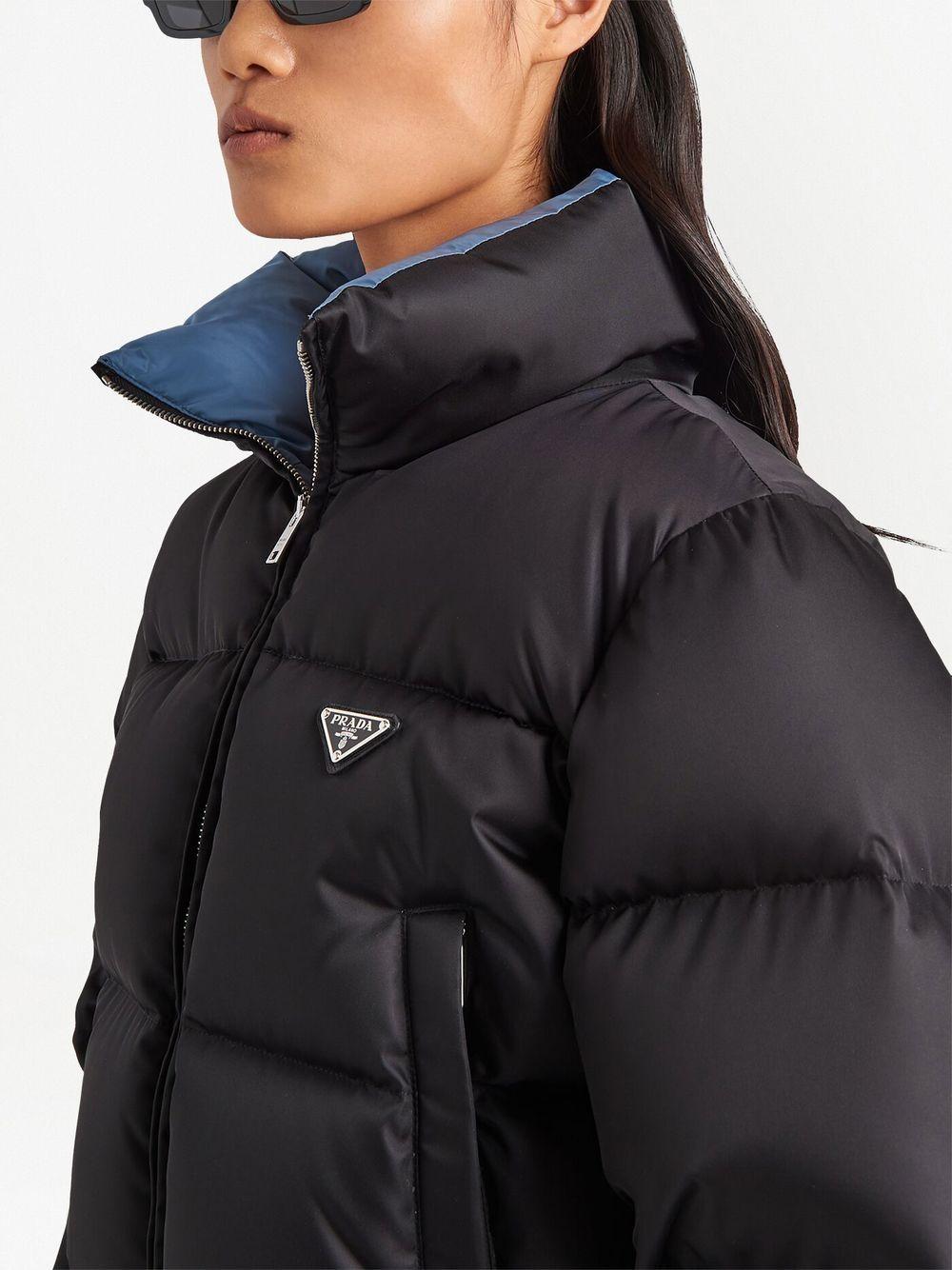 Re-Nylon cropped down jacket Product Image