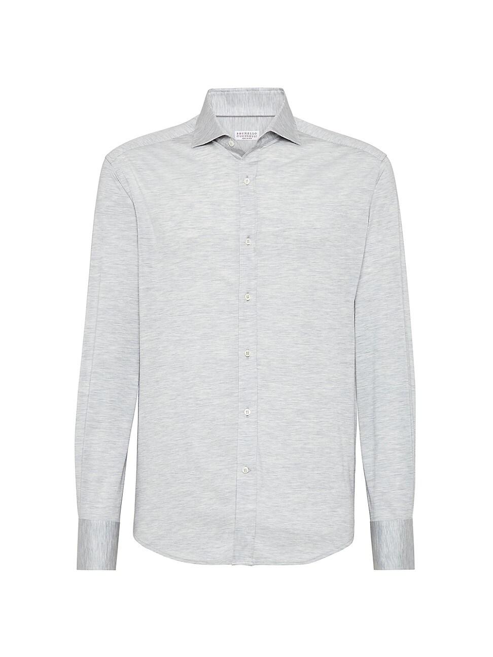 Mens Silk and Cotton Sport Shirt Product Image