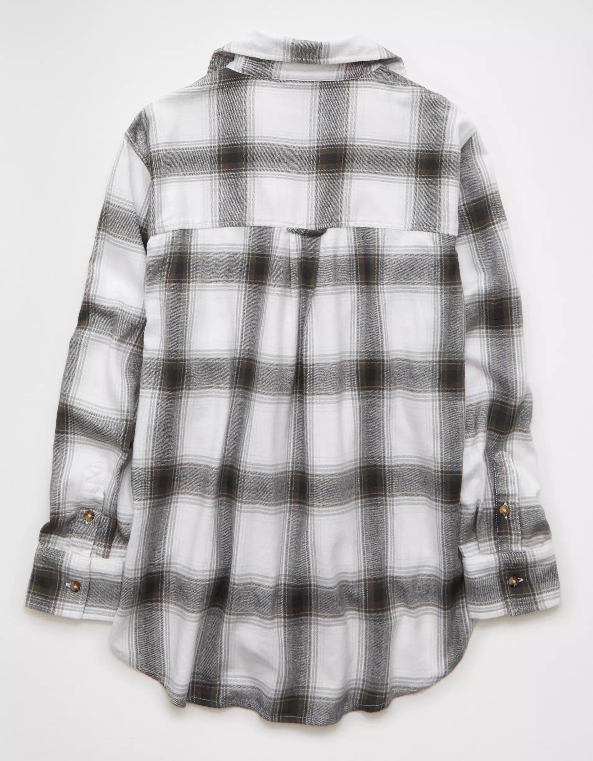 AE Oversized Flannel Shirt Product Image