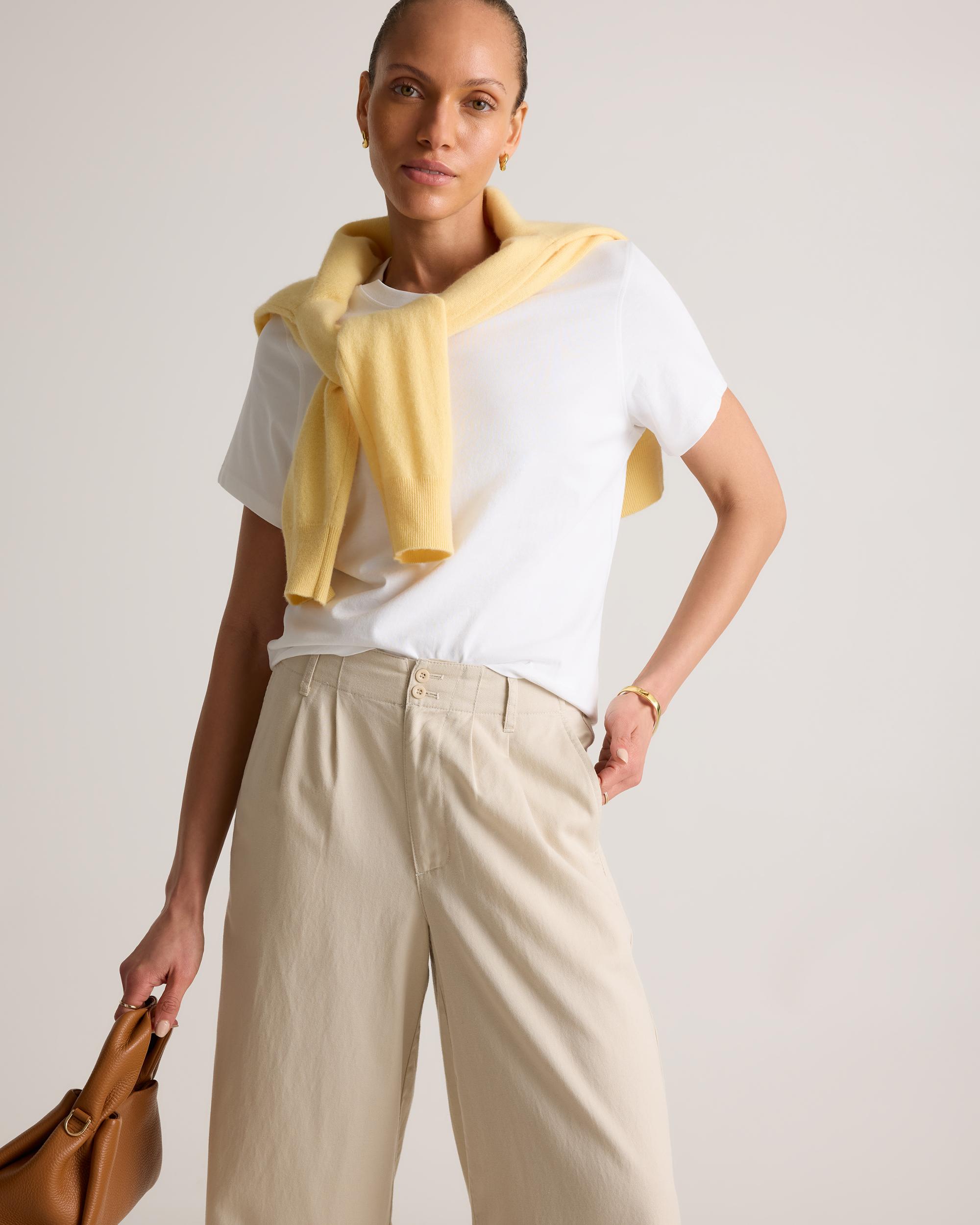 Quince | Women's Boxy Crewneck T-Shirt Organic Cotton Product Image