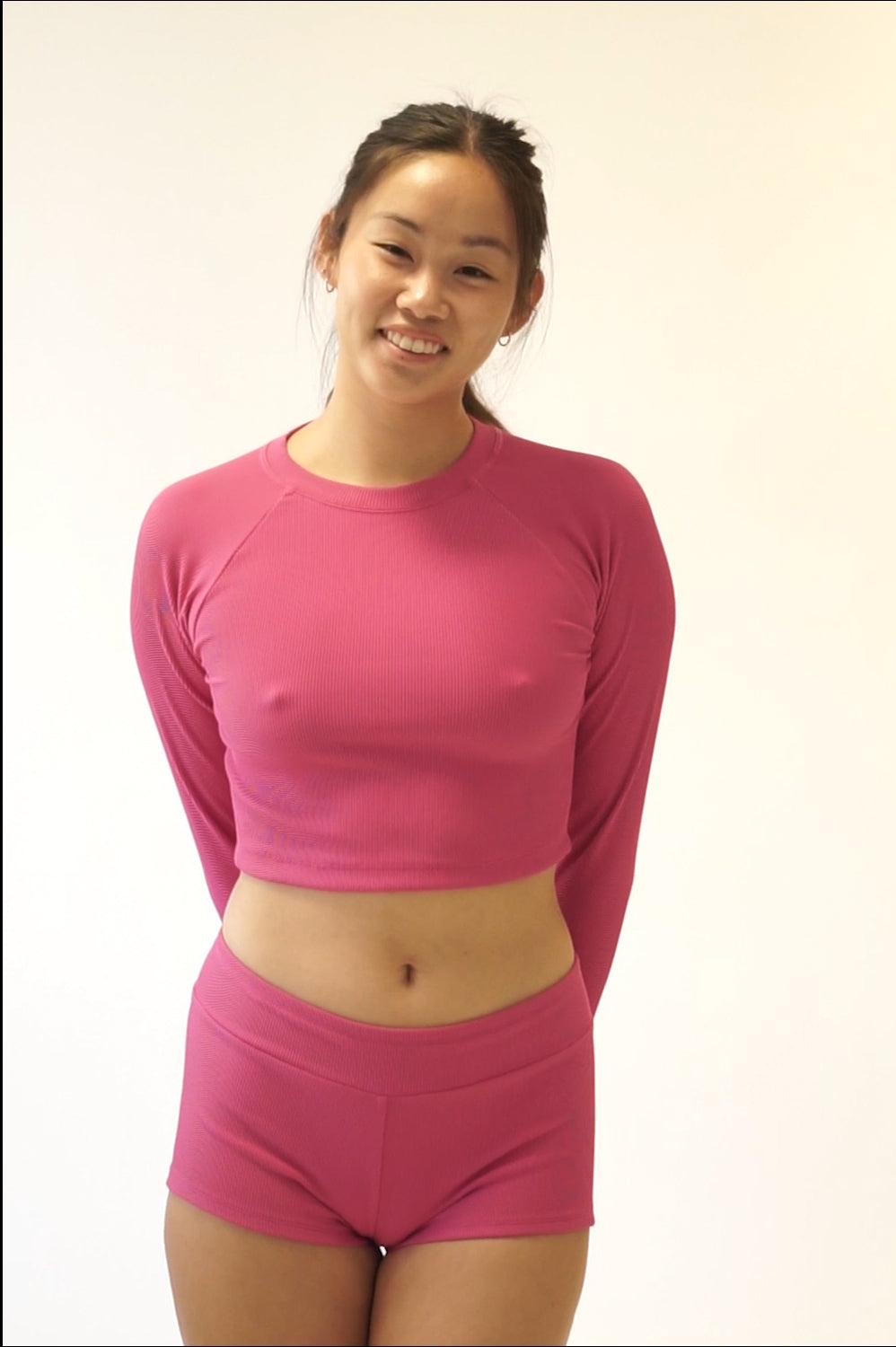 Moana Long Sleeved Crop Rashguard - Vista Product Image