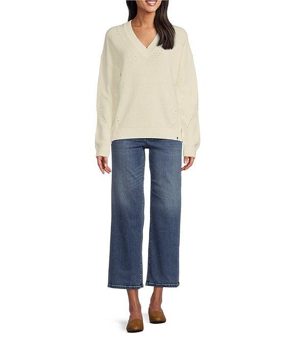 Tommy Bahama Indigo High Rise Wide Leg Cropped Jean Product Image