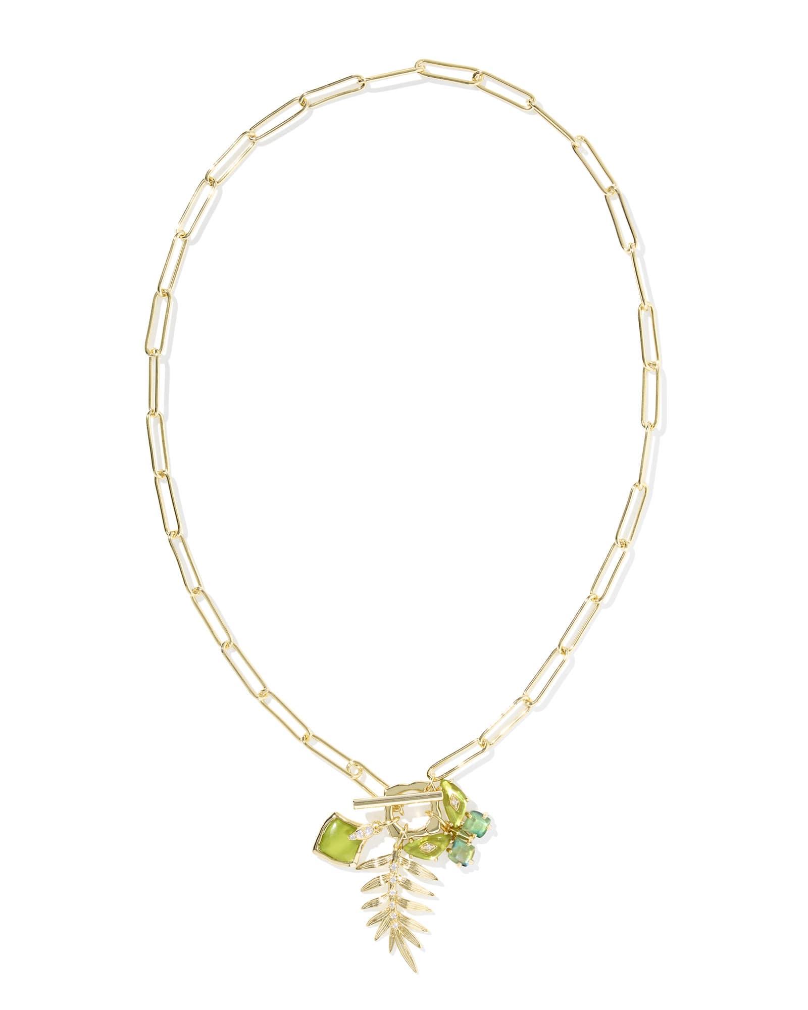 Bianca Butterfly Gold Charm Necklace Product Image