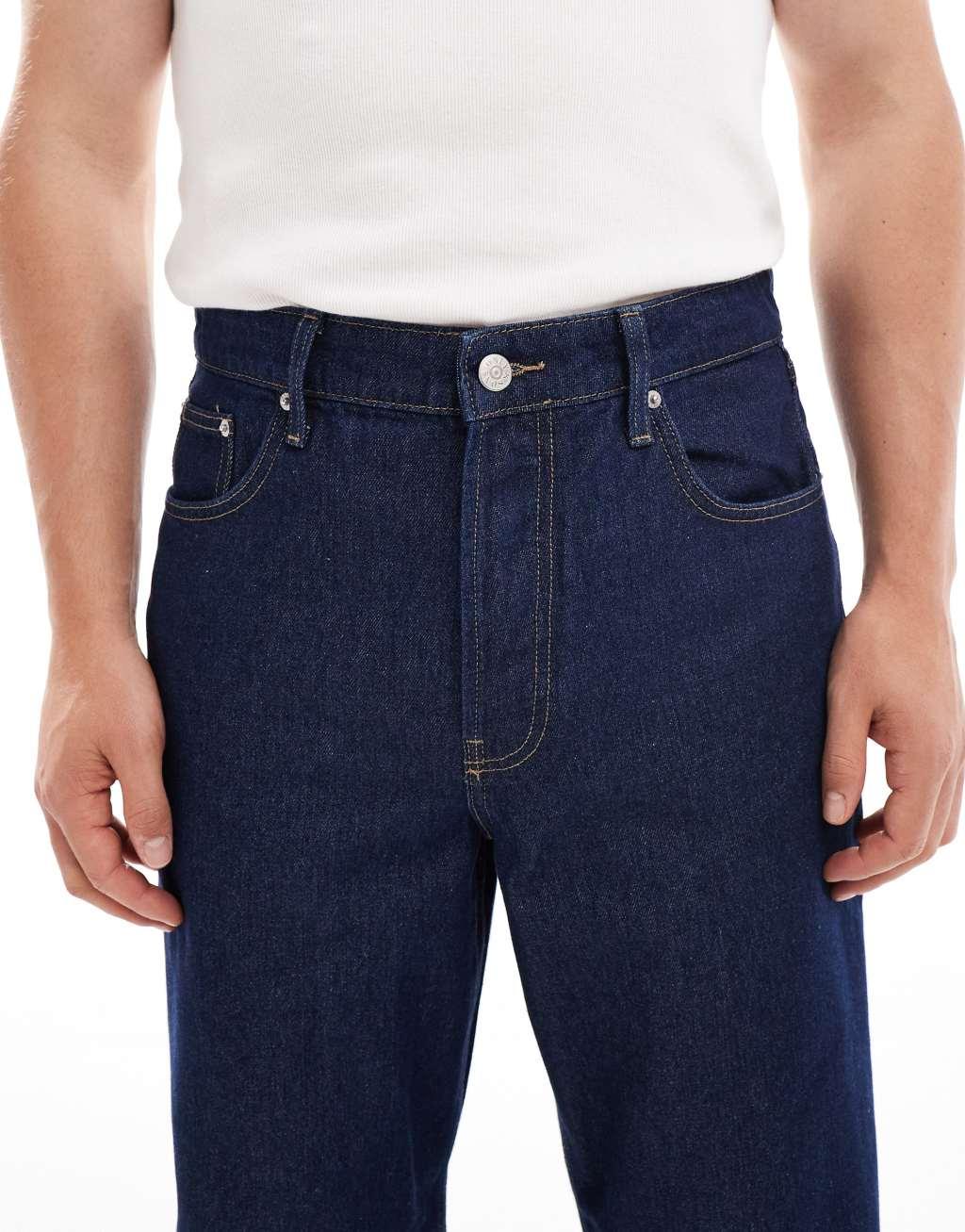 ONLY & SONS baggy fit jeans in indigo Product Image