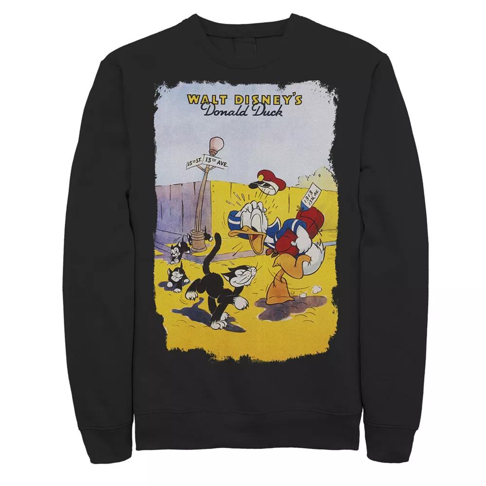 Disney's Mickey Mouse And Friends Donald's Lucky Day Men's Sweatshirt, Size: Small, Black Product Image