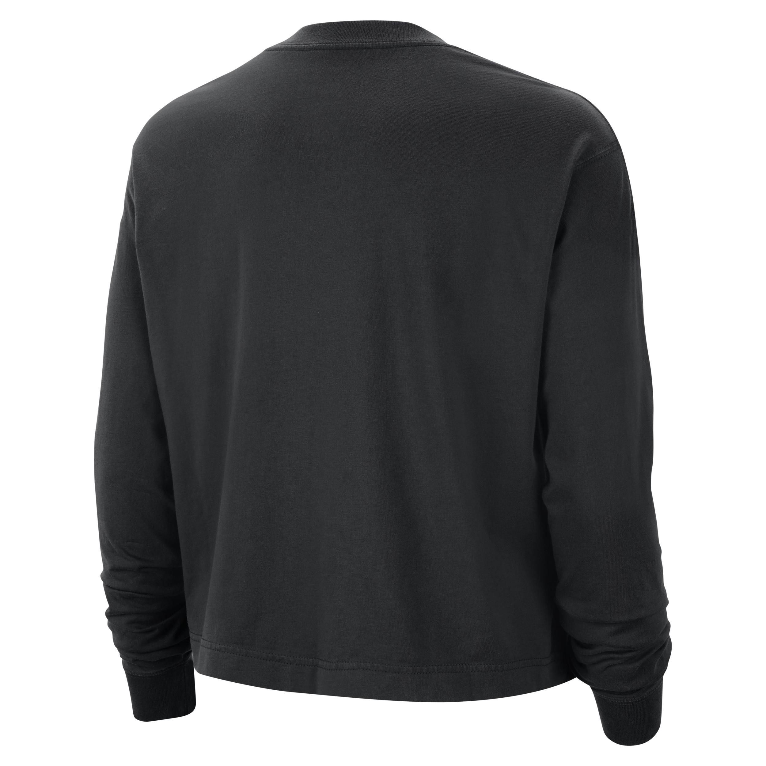 Los Angeles Lakers Courtside Nike Women's NBA Shine Boxy Long-Sleeve T-Shirt Product Image