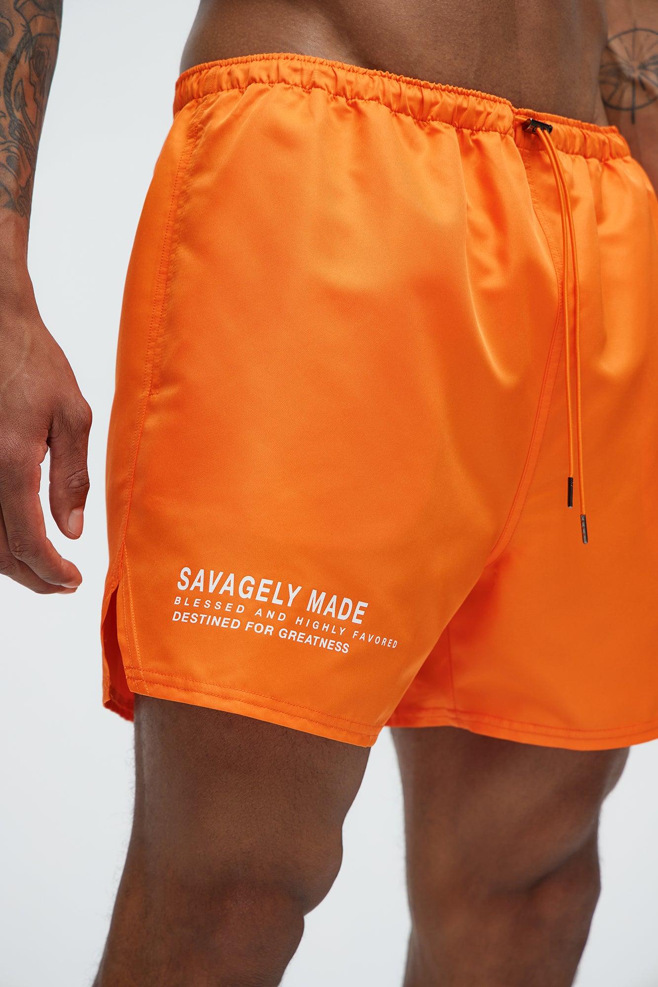 Blessed Swim Mid Trunk - Orange Product Image