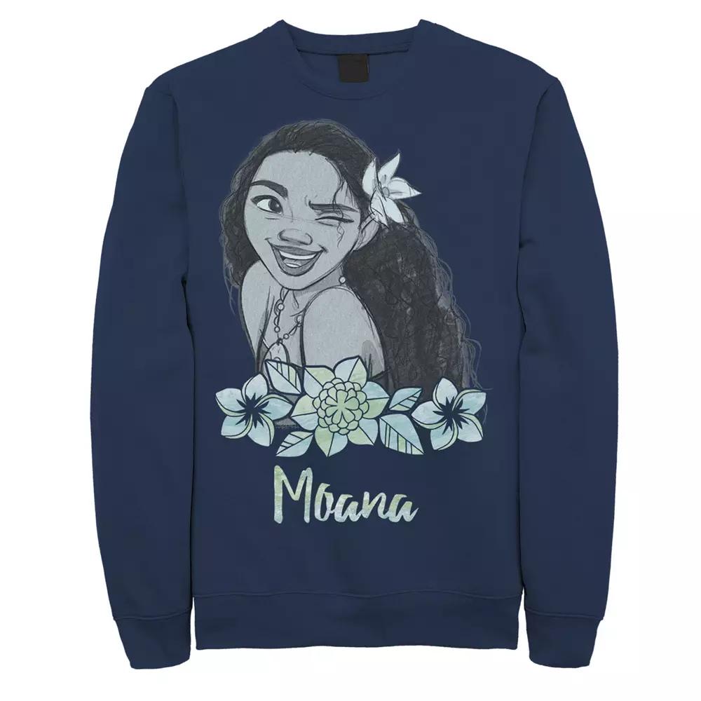 Disney's Moana Winking Water Color Portrait Men's Fleece,  Product Image