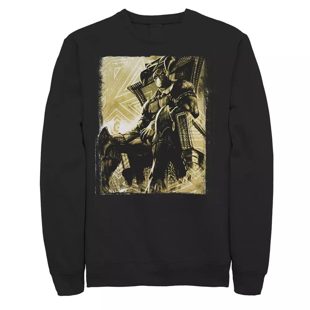 Men's Marvel Black Panther The King's Throne Sweatshirt,  Product Image
