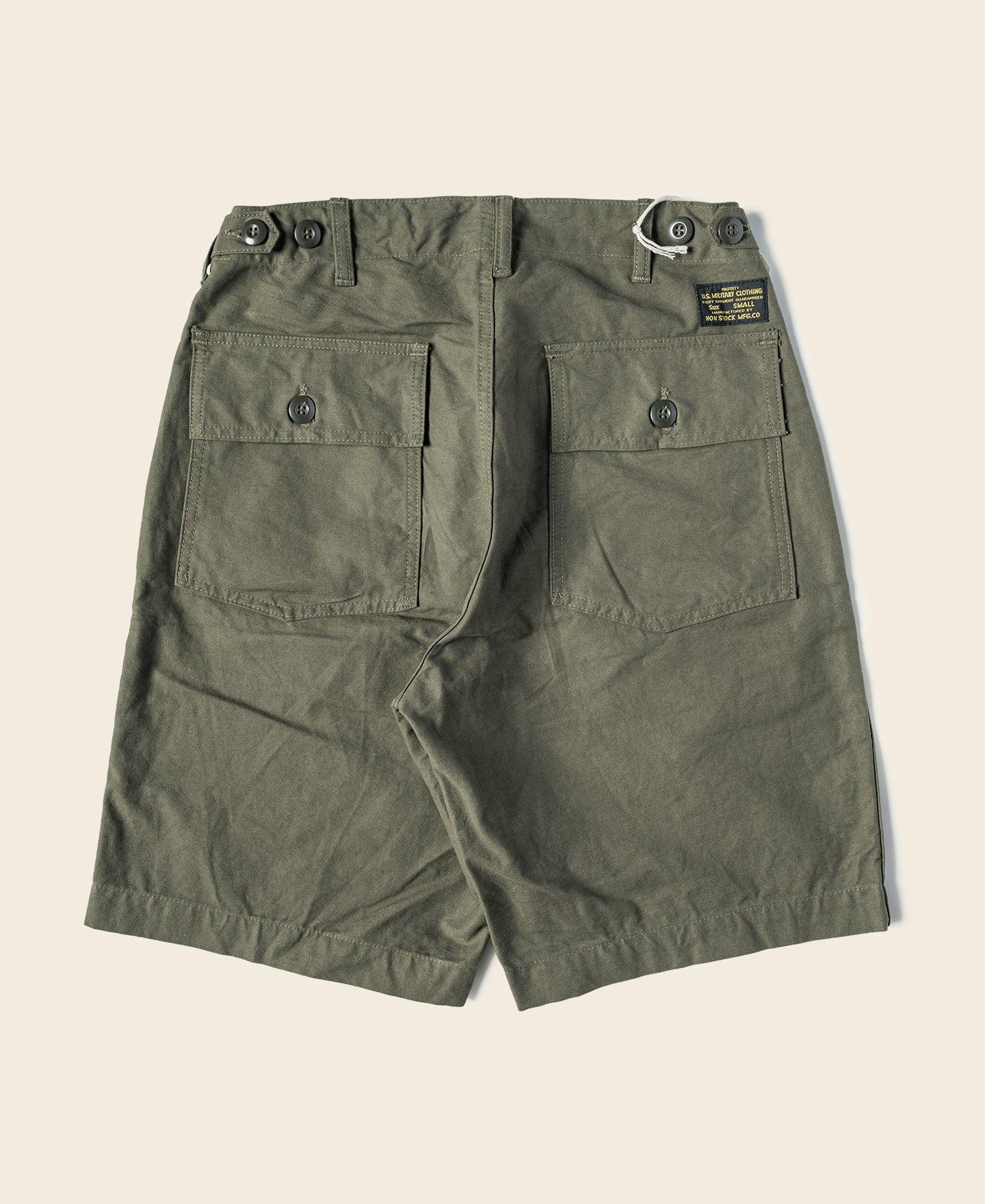 Vietnam War OG-107 Fatigue Utility Shorts - Olive Product Image