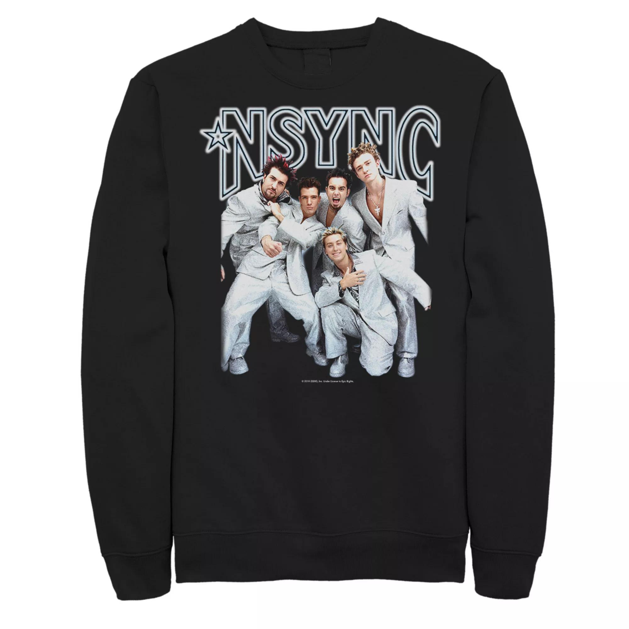 Mens Nsync Group Shot Portrait Sweatshirt Product Image
