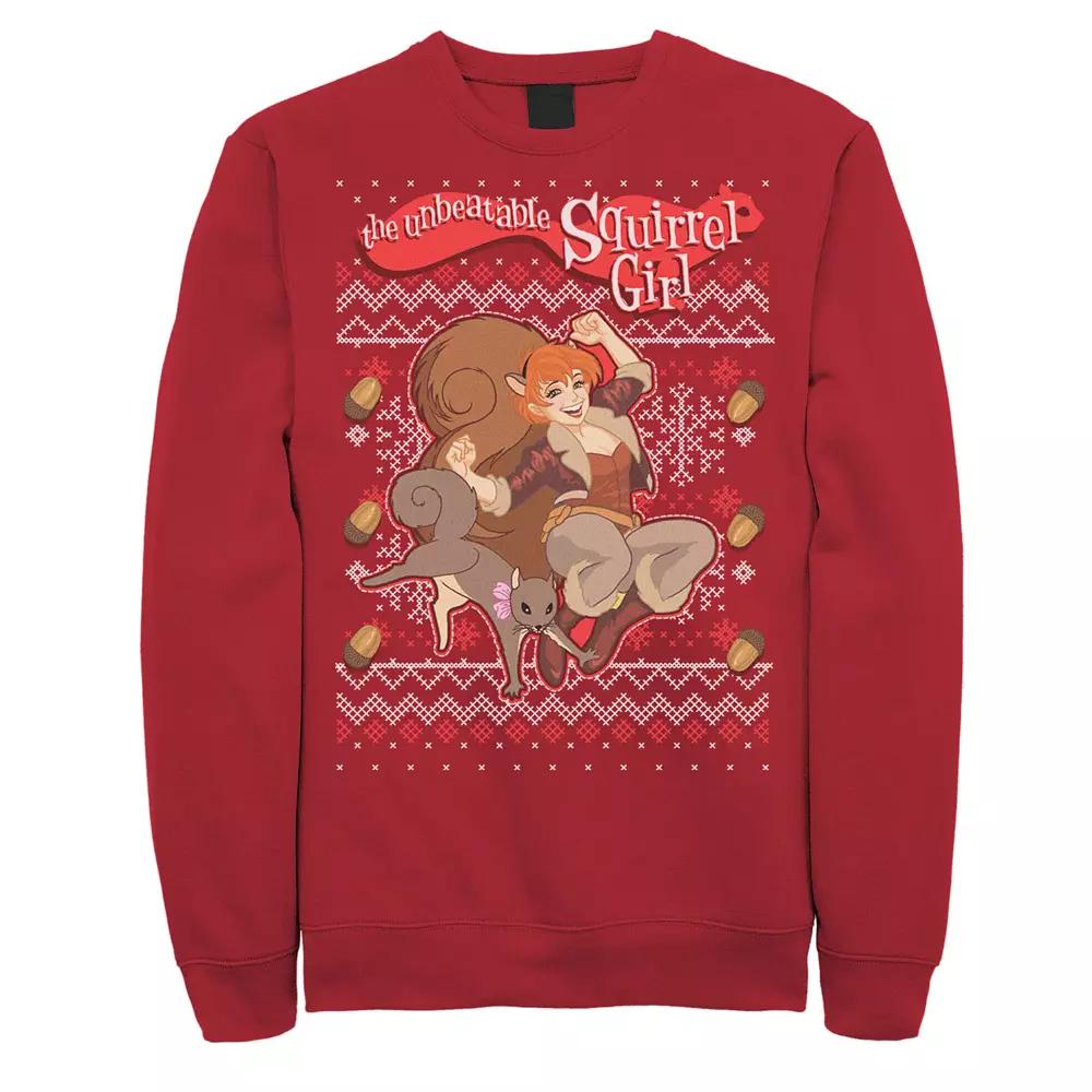 Men's Marvel Squirrel Girl Ugly Christmas Fleece,  Product Image