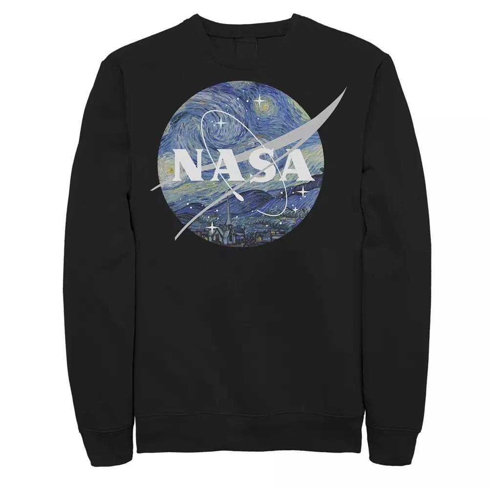 Men's NASA Starry Night Classic Chevron Logo Sweatshirt,  Product Image