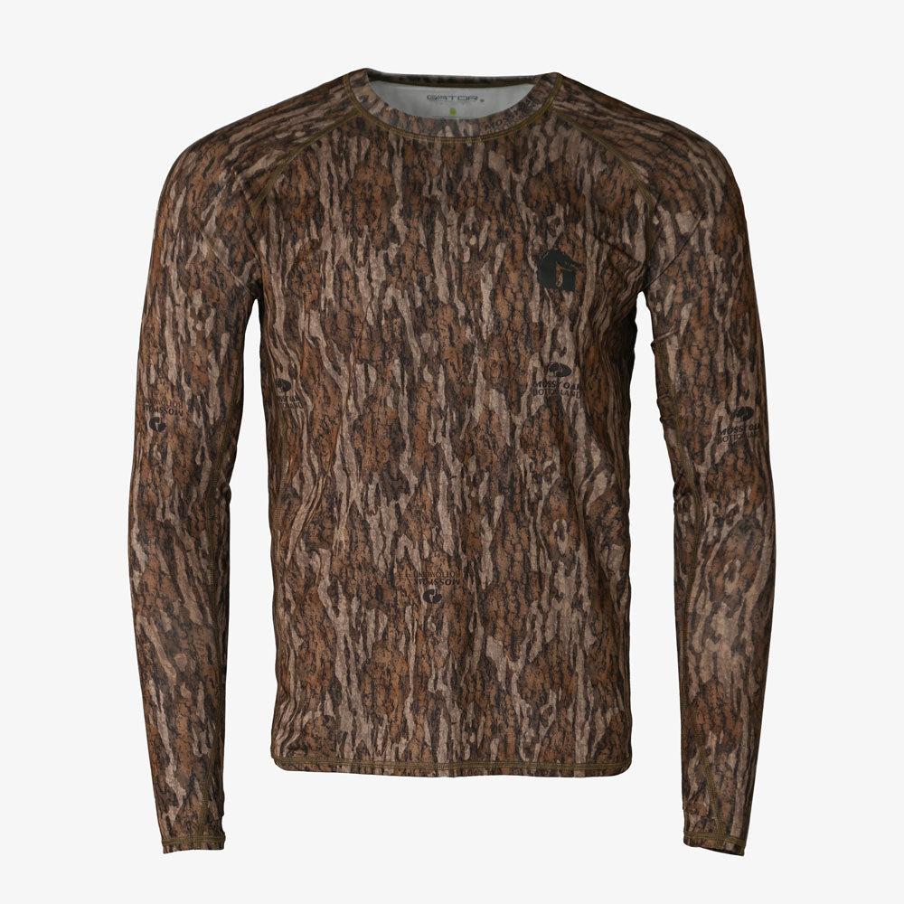 Gator Waders Performance Shirt | Mens - Mossy Oak Bottomland Male Product Image