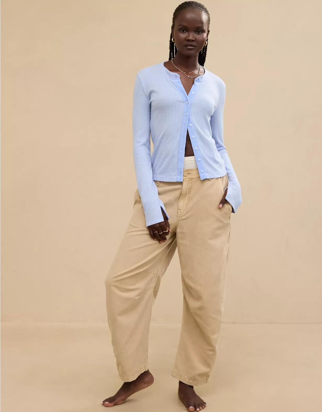 Aerie Barrel Leg Pant Product Image