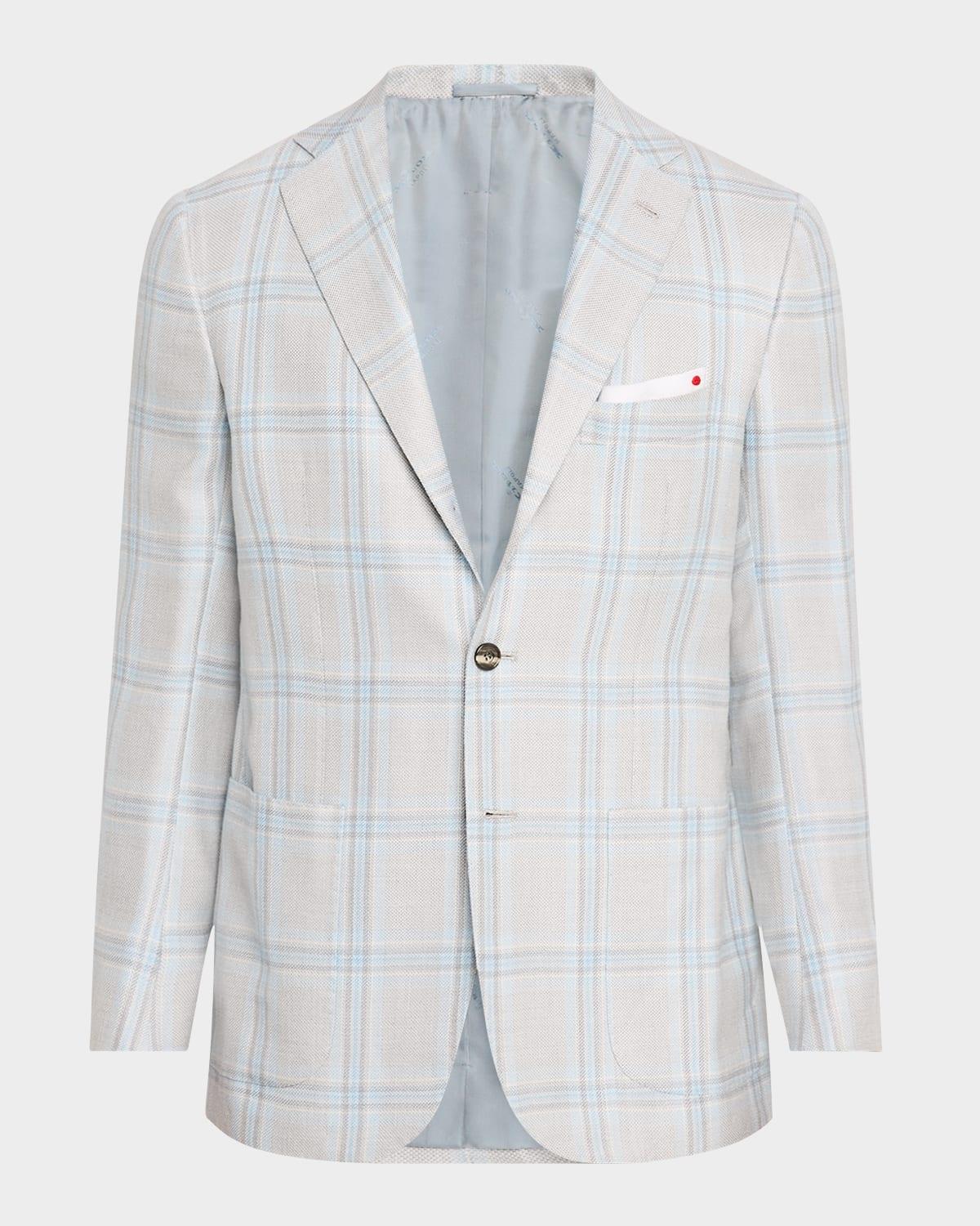 Men's Denim Wash Classic-Fit Sport Shirt Product Image