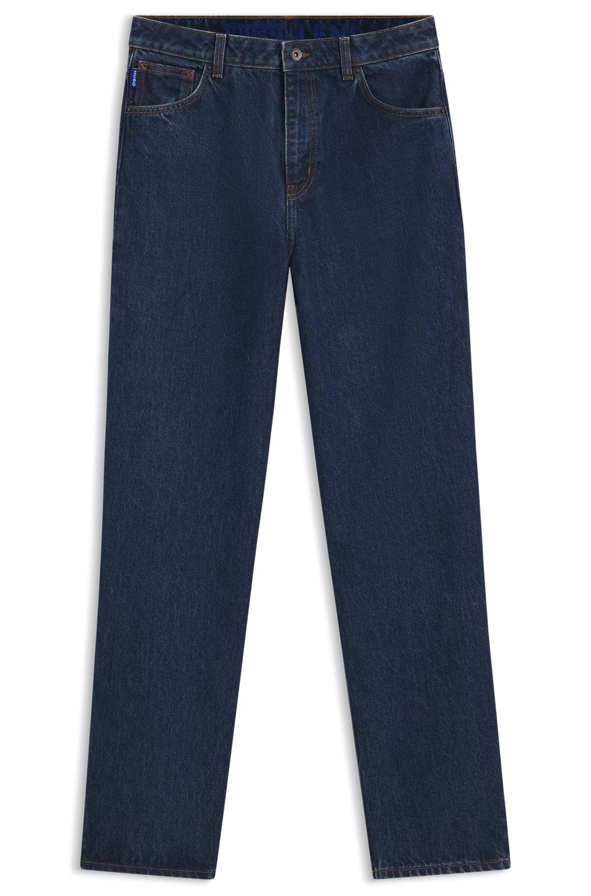 Relaxed-fit jeans in rinse-washed blue denim Product Image