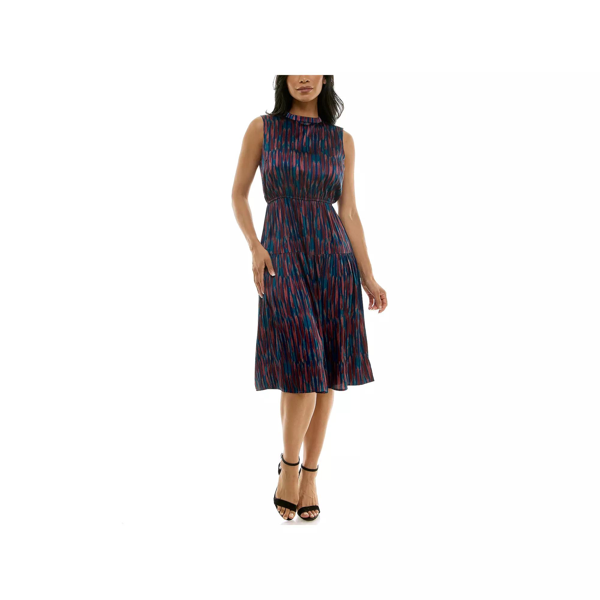 Women's Nina Leonard Dress With Bow Back, Size: Small, Blue Team Product Image