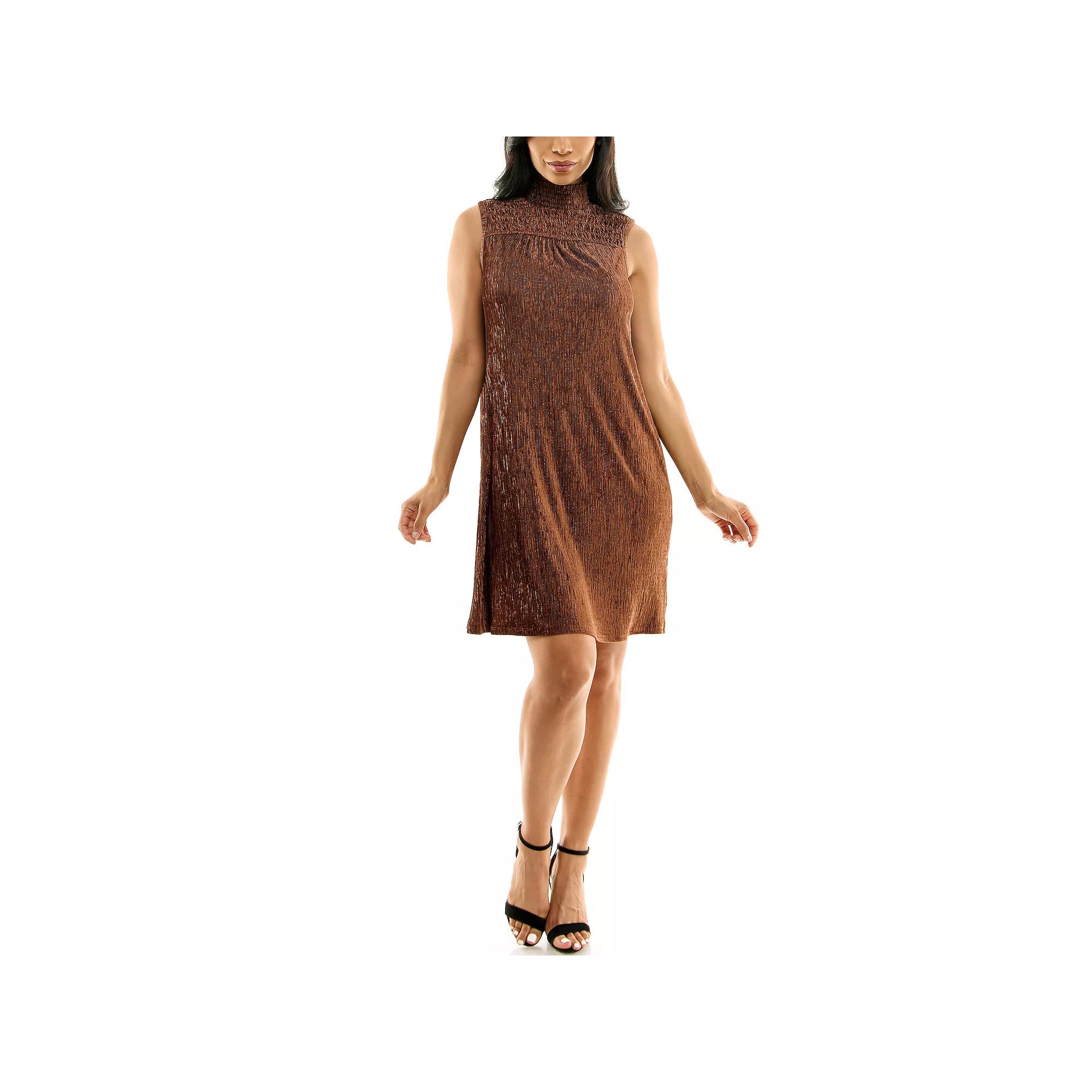Women's Nina Leonard Smocked Shift Dress,  Product Image