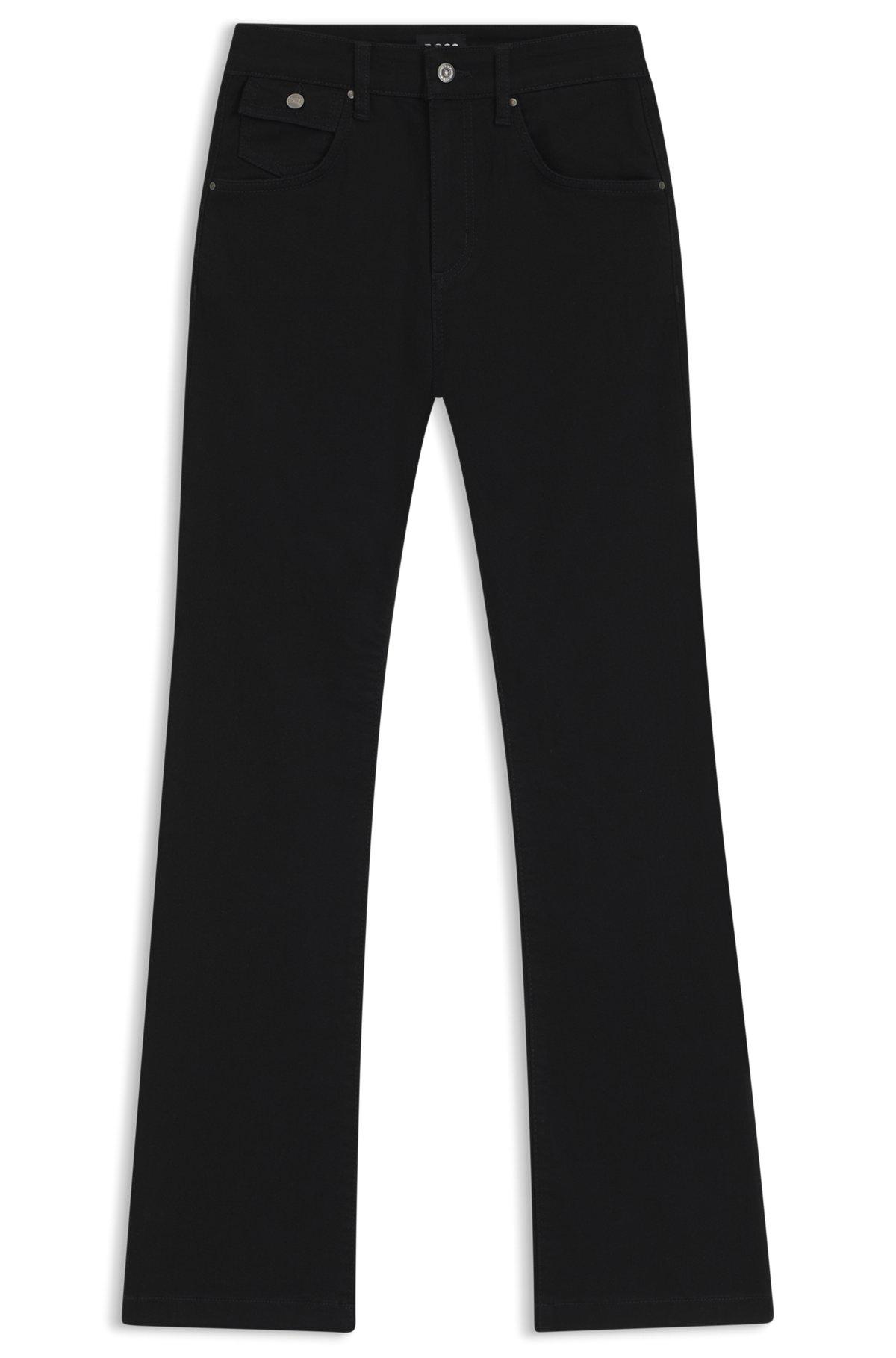 Slim-fit jeans in black stretch denim Product Image