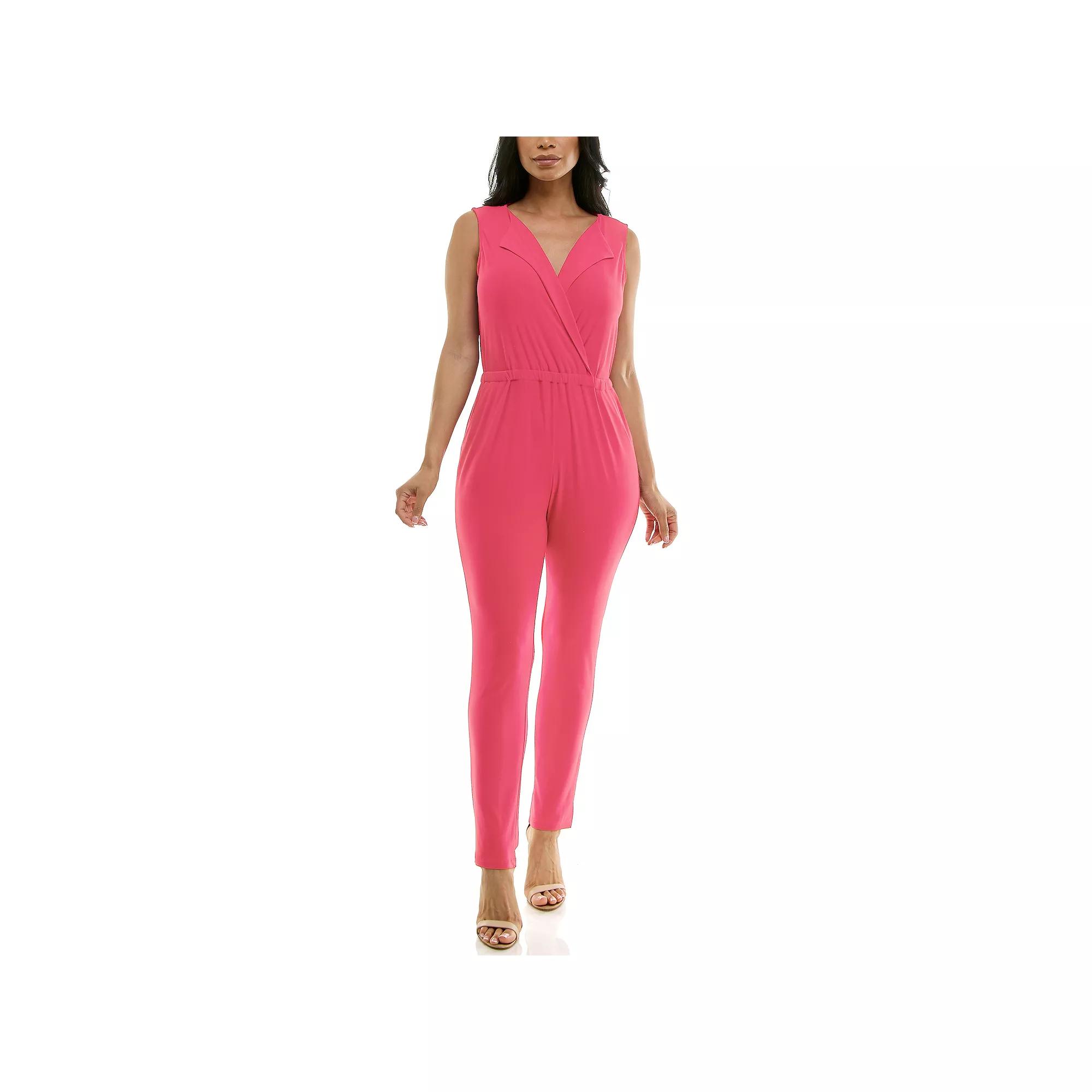Women's Nina Leonard Collared Jumpsuit,  Product Image