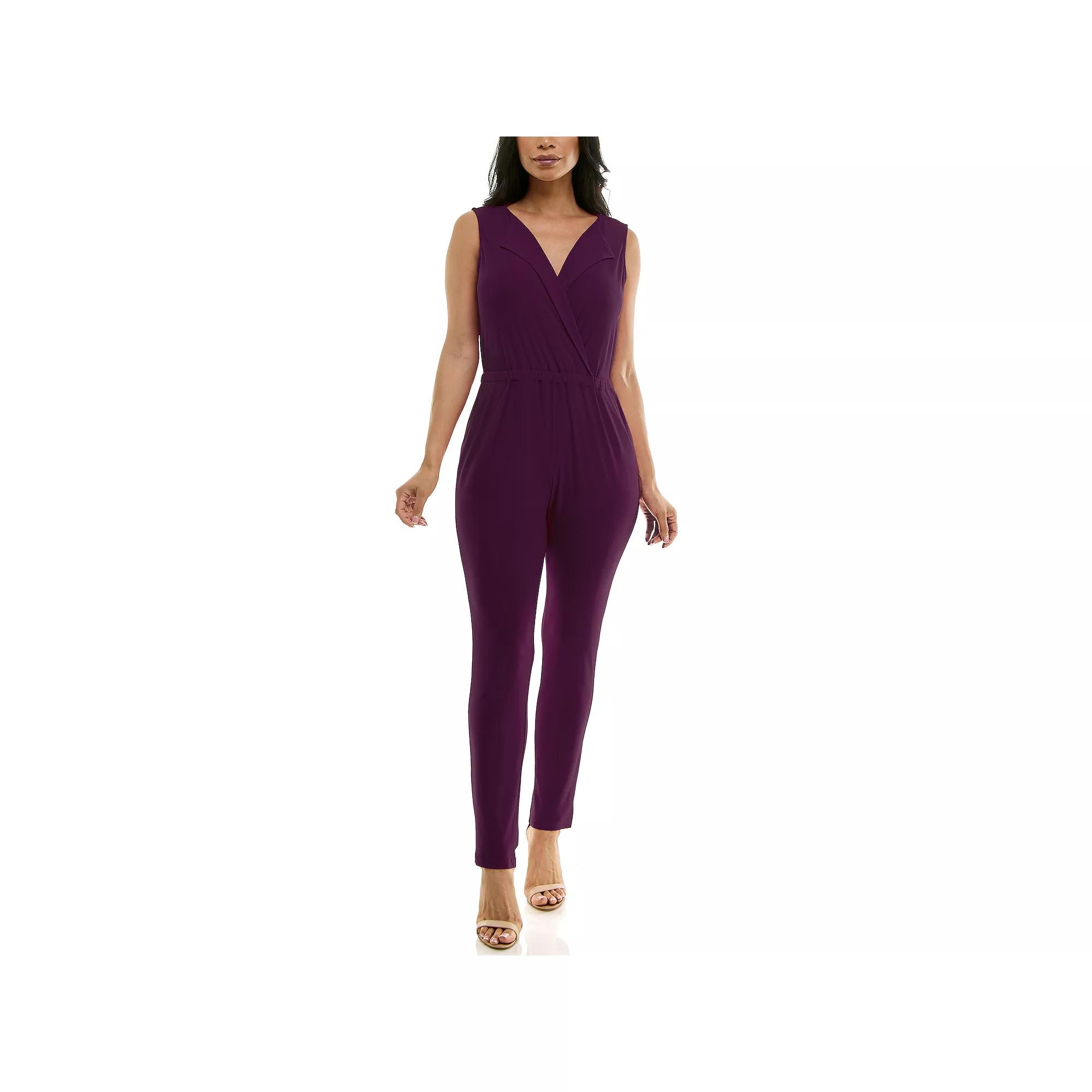 Women's Nina Leonard Collared Jumpsuit,  Product Image