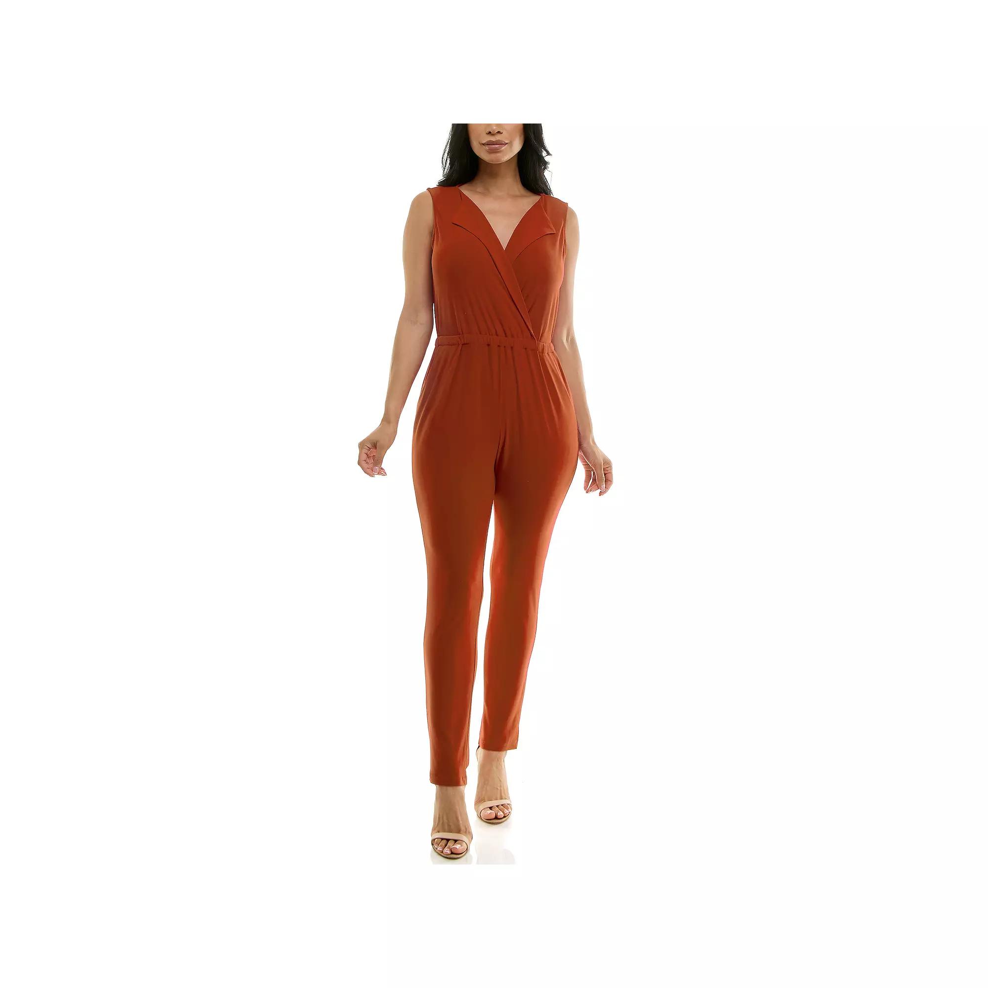 Women's Nina Leonard Collared Jumpsuit,  Product Image
