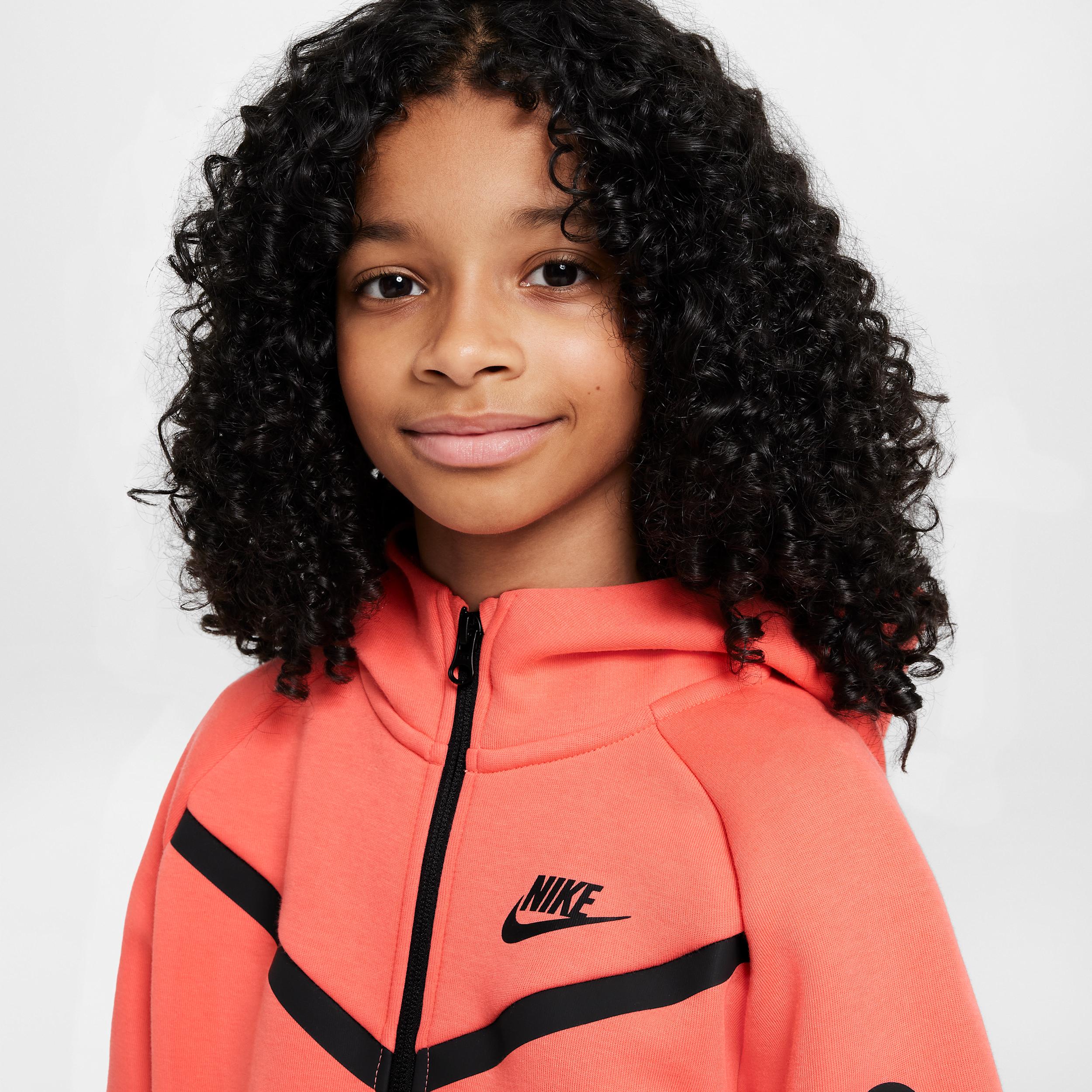 Unisex Nike Sportswear Tech Fleece Girls Full-Zip Hoodie | HV8695-814 Product Image