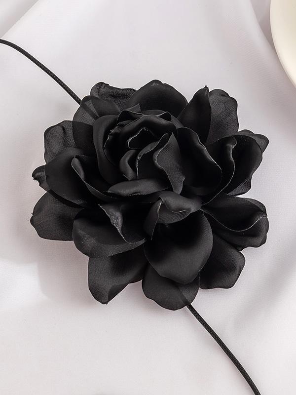 Flower Shape Lace-Up Dainty Necklace Accessories Product Image