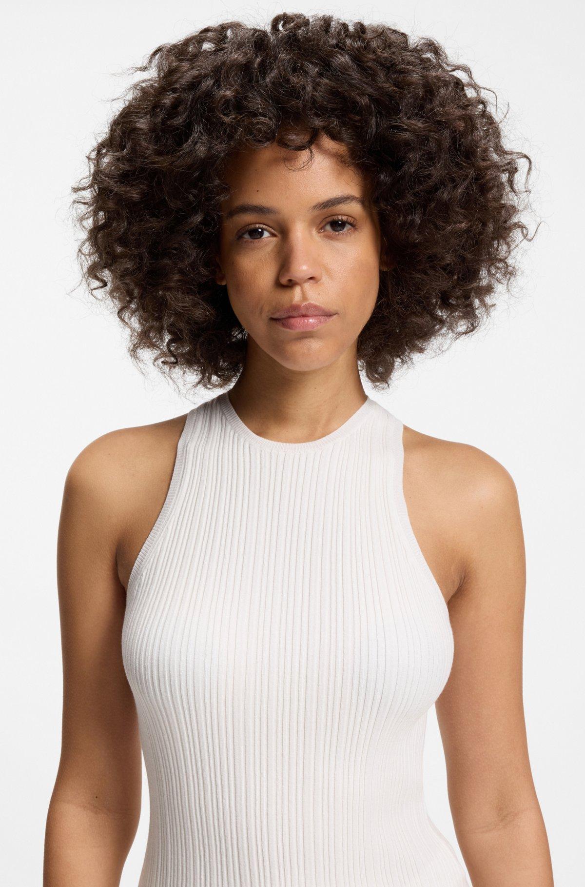 Sleeveless top with irregular rib Product Image
