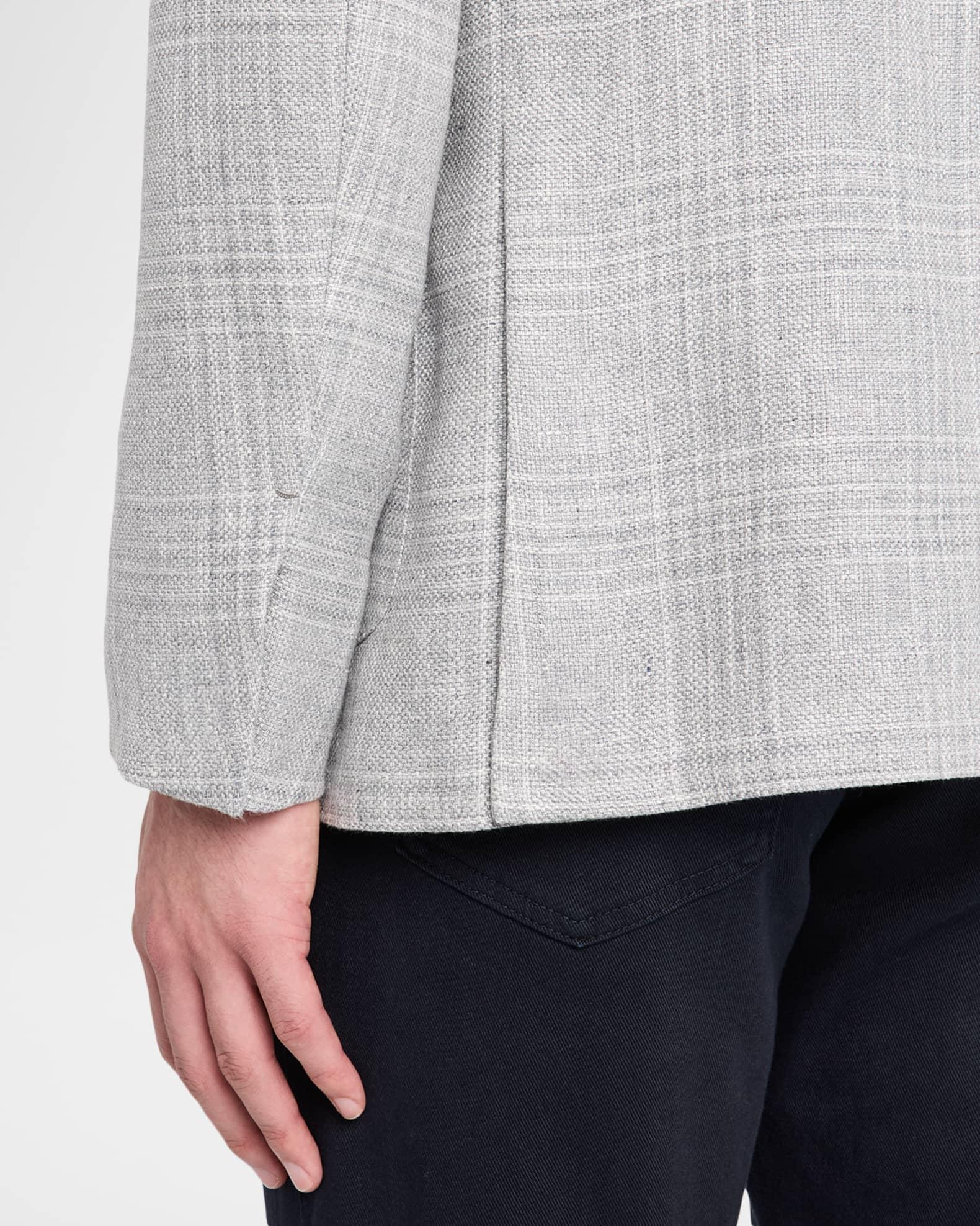 Men's Tonal Plaid Single-Breasted Sport Coat Product Image