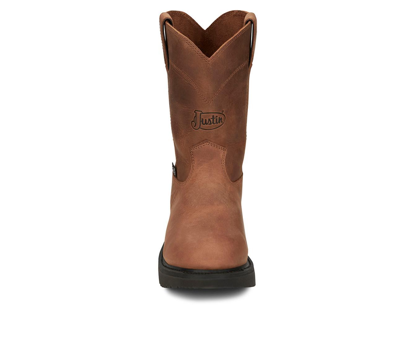 Men's Justin Boots Round-Up 10" Slip Resistant Work Boots Product Image