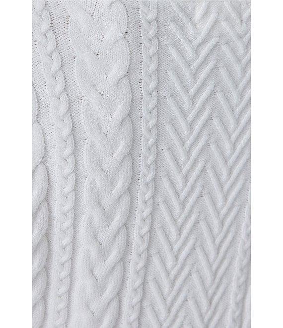 Greige Peplum Round Neck Long Sleeve Sweater Product Image