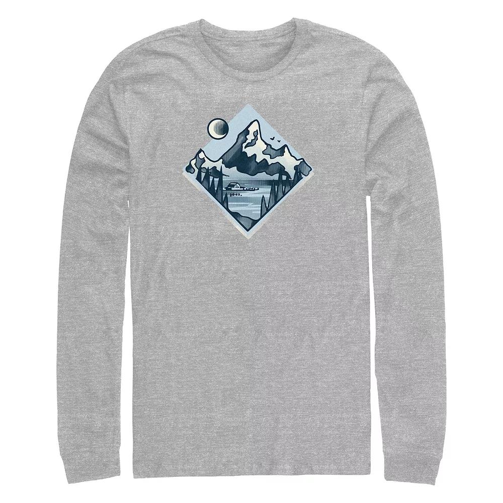 Big & Tall Night At The Lake Long Sleeve Graphic Tee, Men's,  Product Image