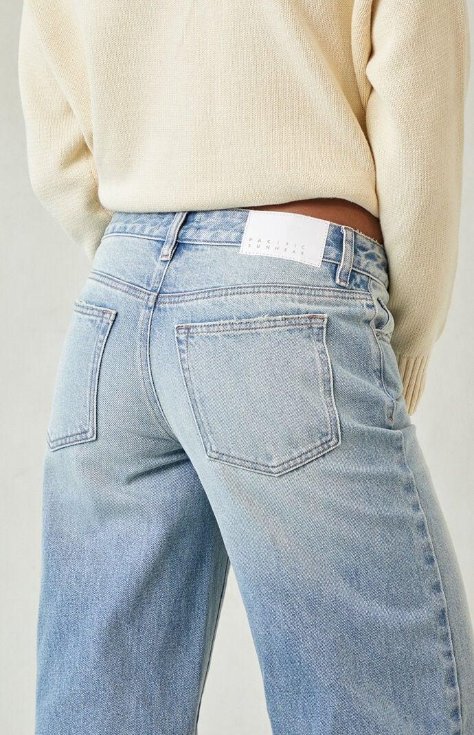 Casey Low Rise Baggy Jeans Light Blue Tinted Product Image