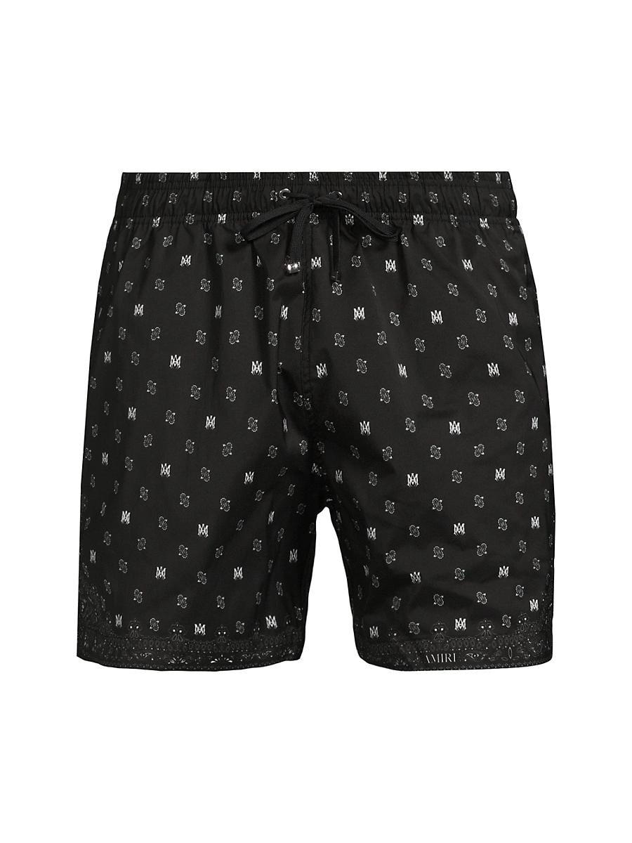 Mens MA Paisley Drawstring Swim Trunks Product Image