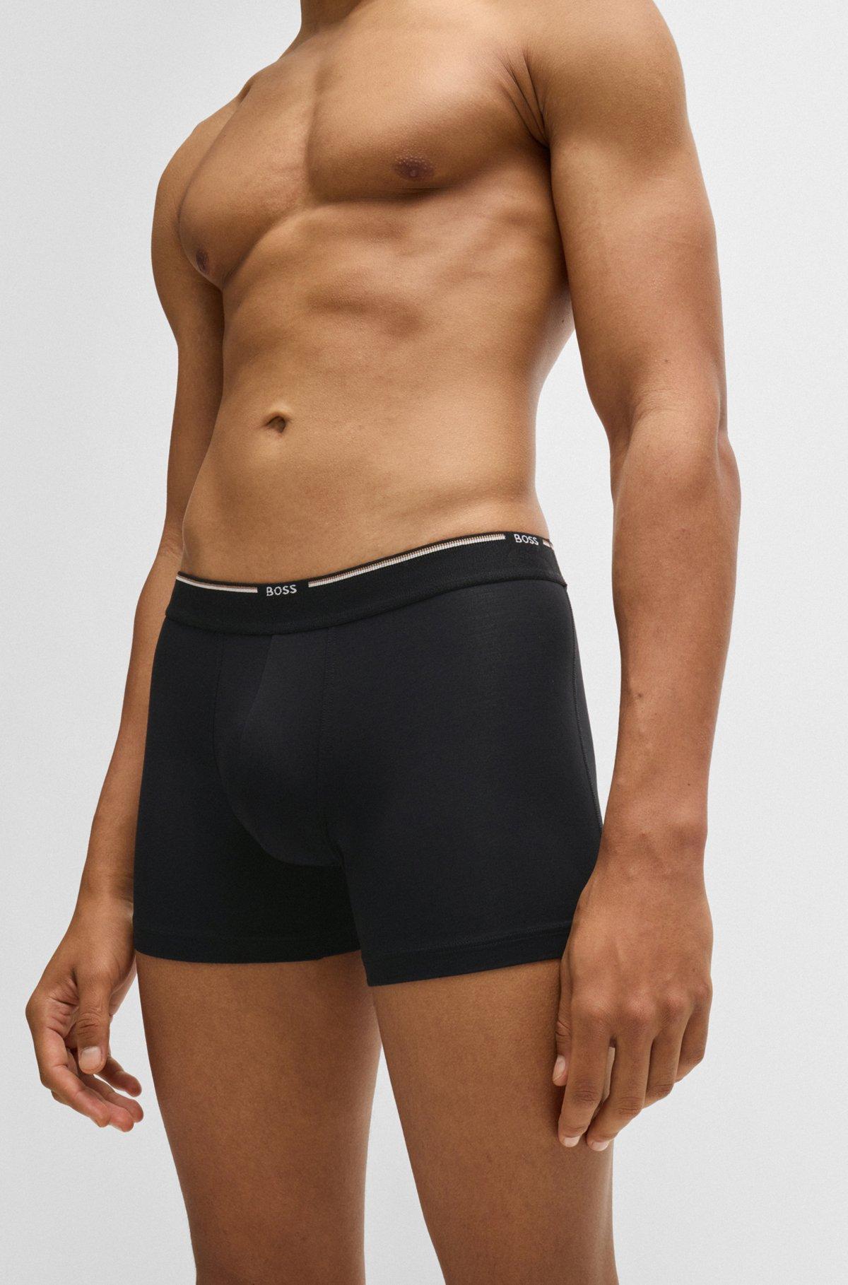 Three-pack of boxer briefs in a bamboo blend Product Image