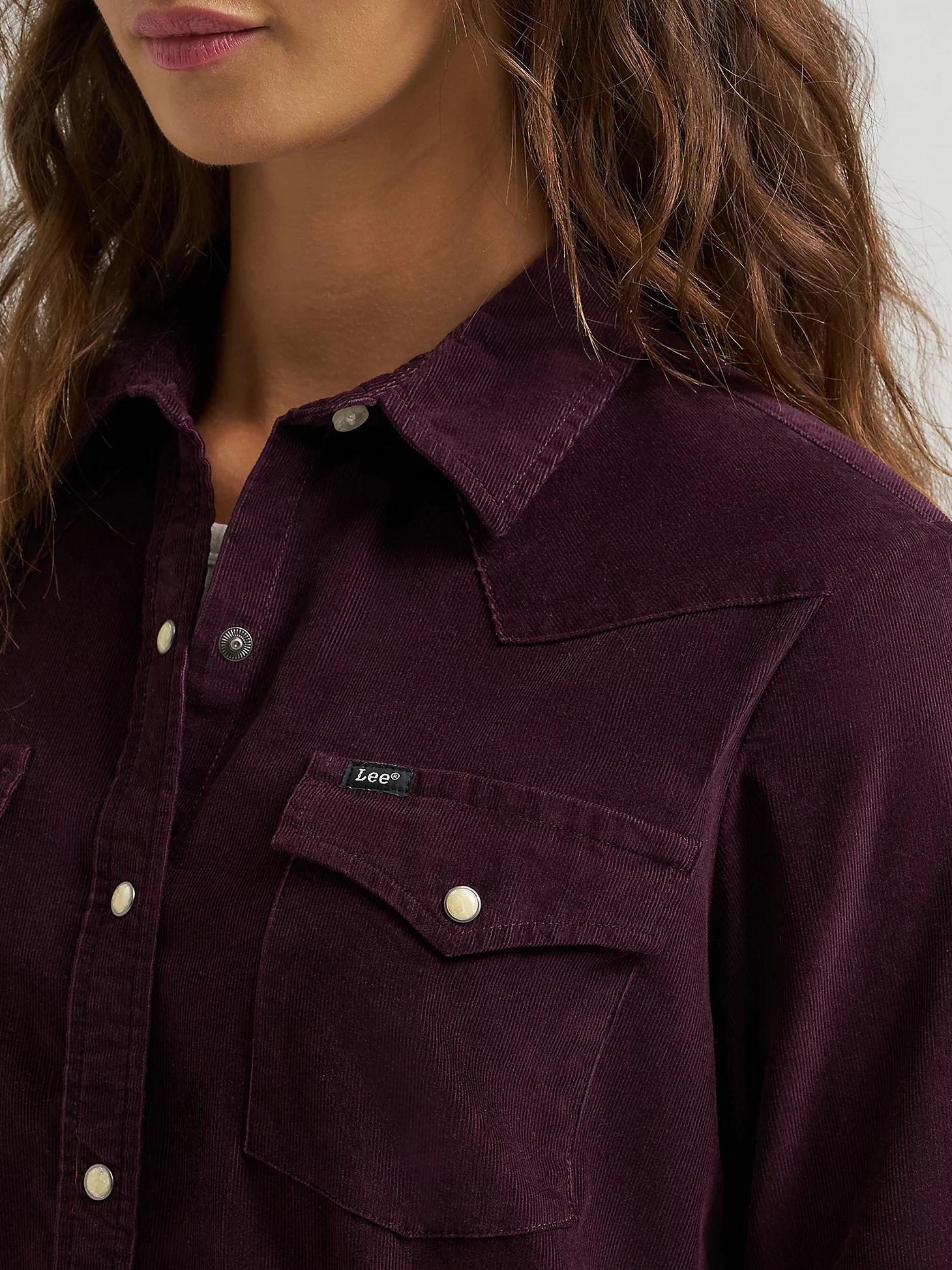 Women's Corduroy Western Snap Front Shirt | Women's Tops & Tees | Lee® Product Image
