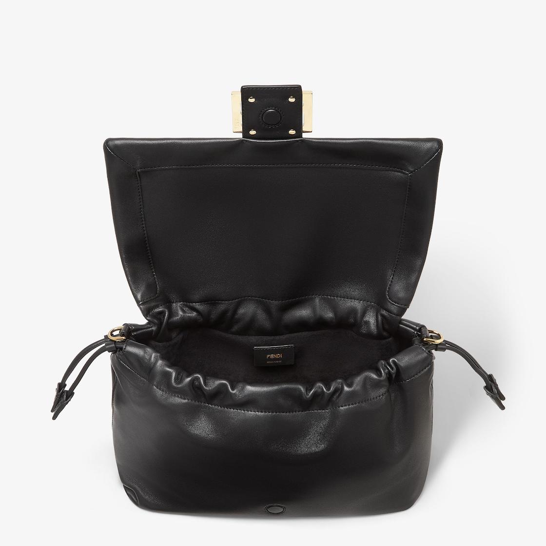 Mamma Baguette LargeBlack nappa leather bag Product Image