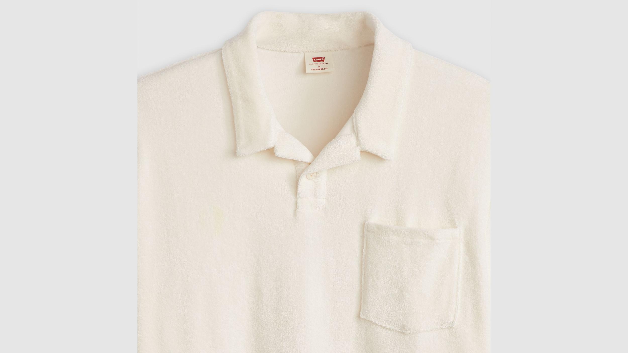 Terry Pocket Polo Shirt Product Image