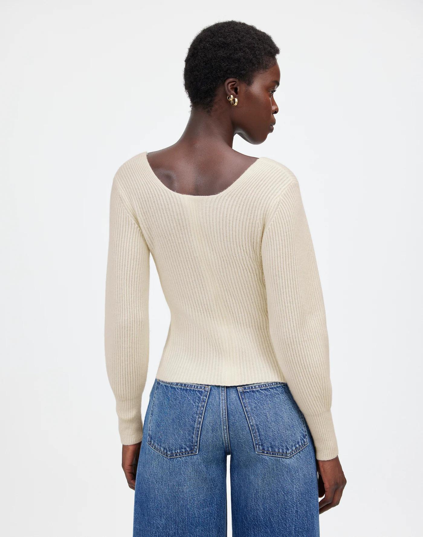 SoftWool Square-Neck Pullover Sweater Product Image