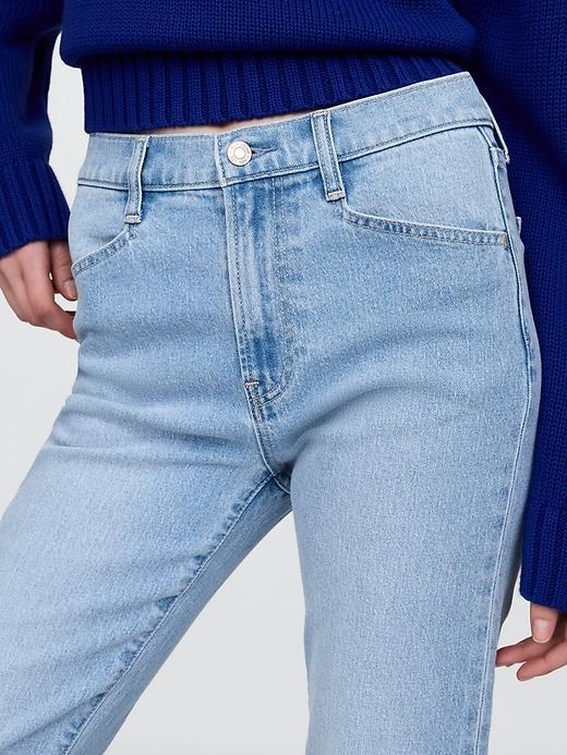 High Rise Studded &apos;90s Straight Jeans Product Image