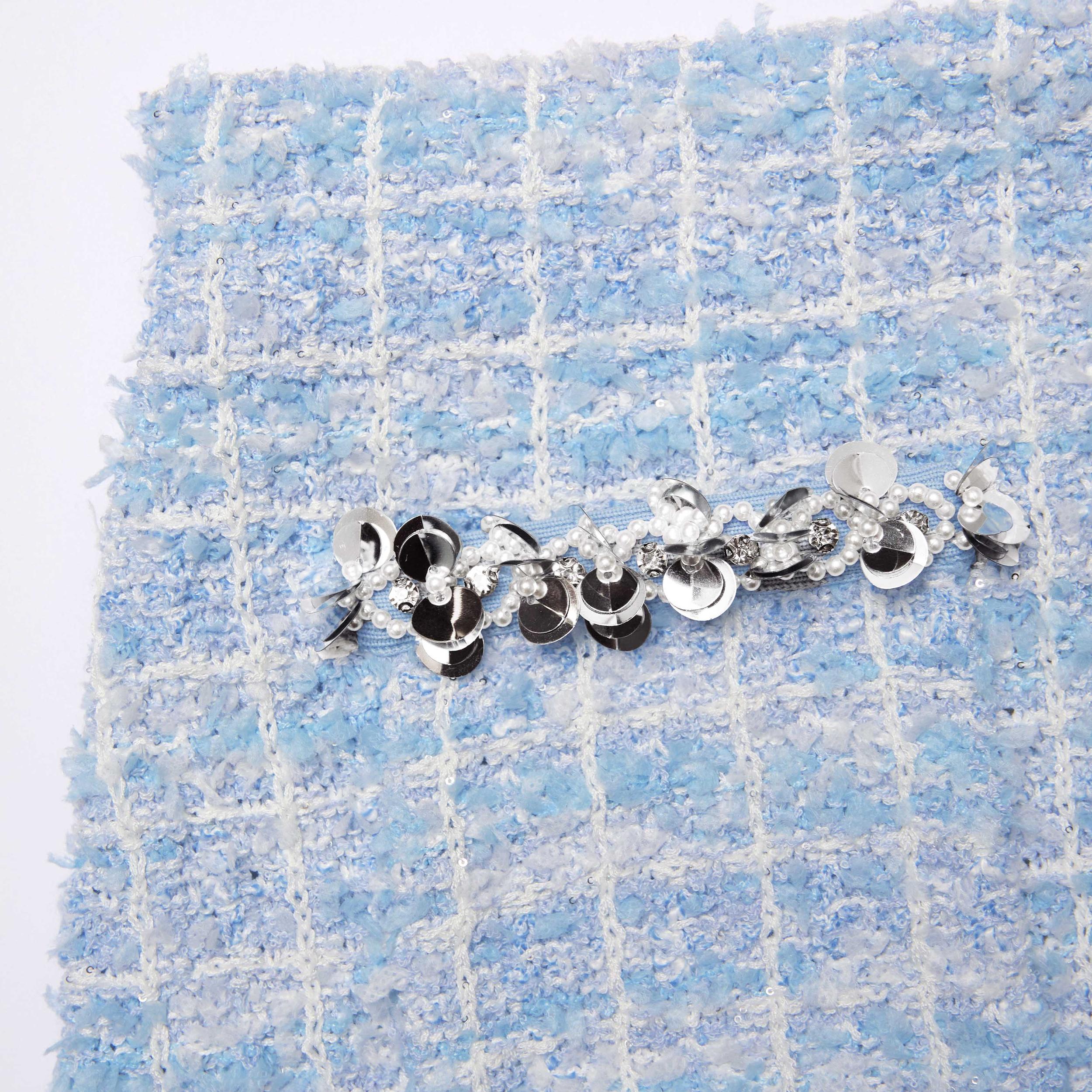 Blue Check Cardigan Product Image