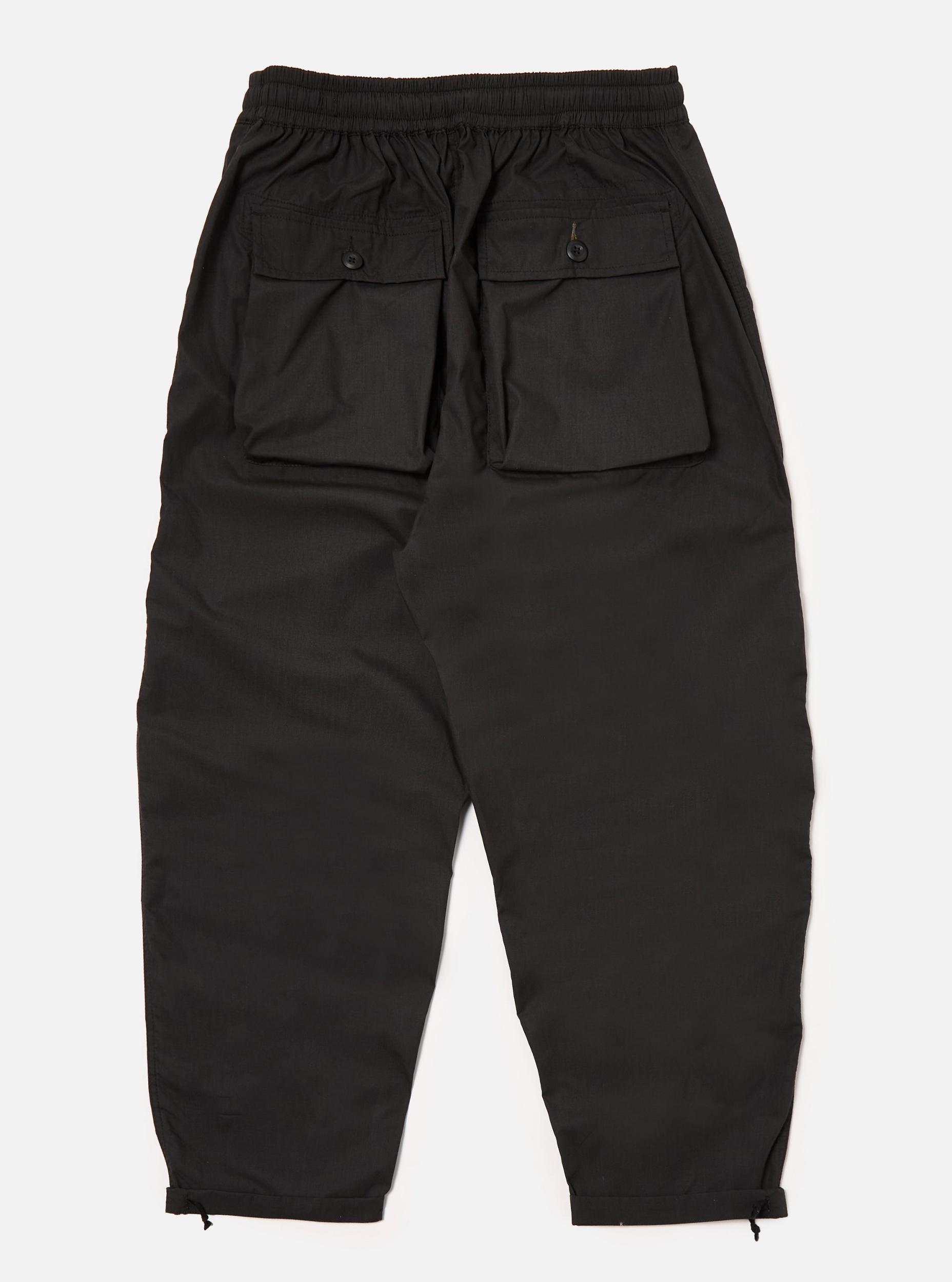 Black Recycled Polytech Parachute Pant Product Image