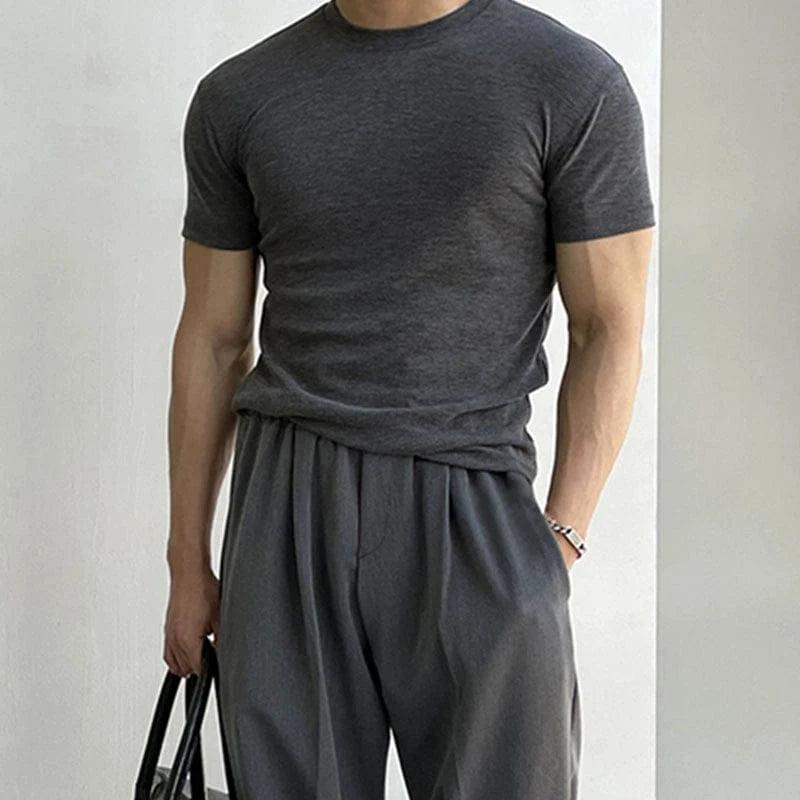 RT No. 18298 PLEATED CASUAL PANTS & SLIM SHORT SLEEVE Product Image