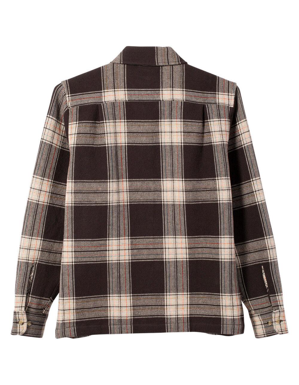 DARK SEAS Polaris Mens Heavyweight Button Up Shirt - BLK/WHT Product Image