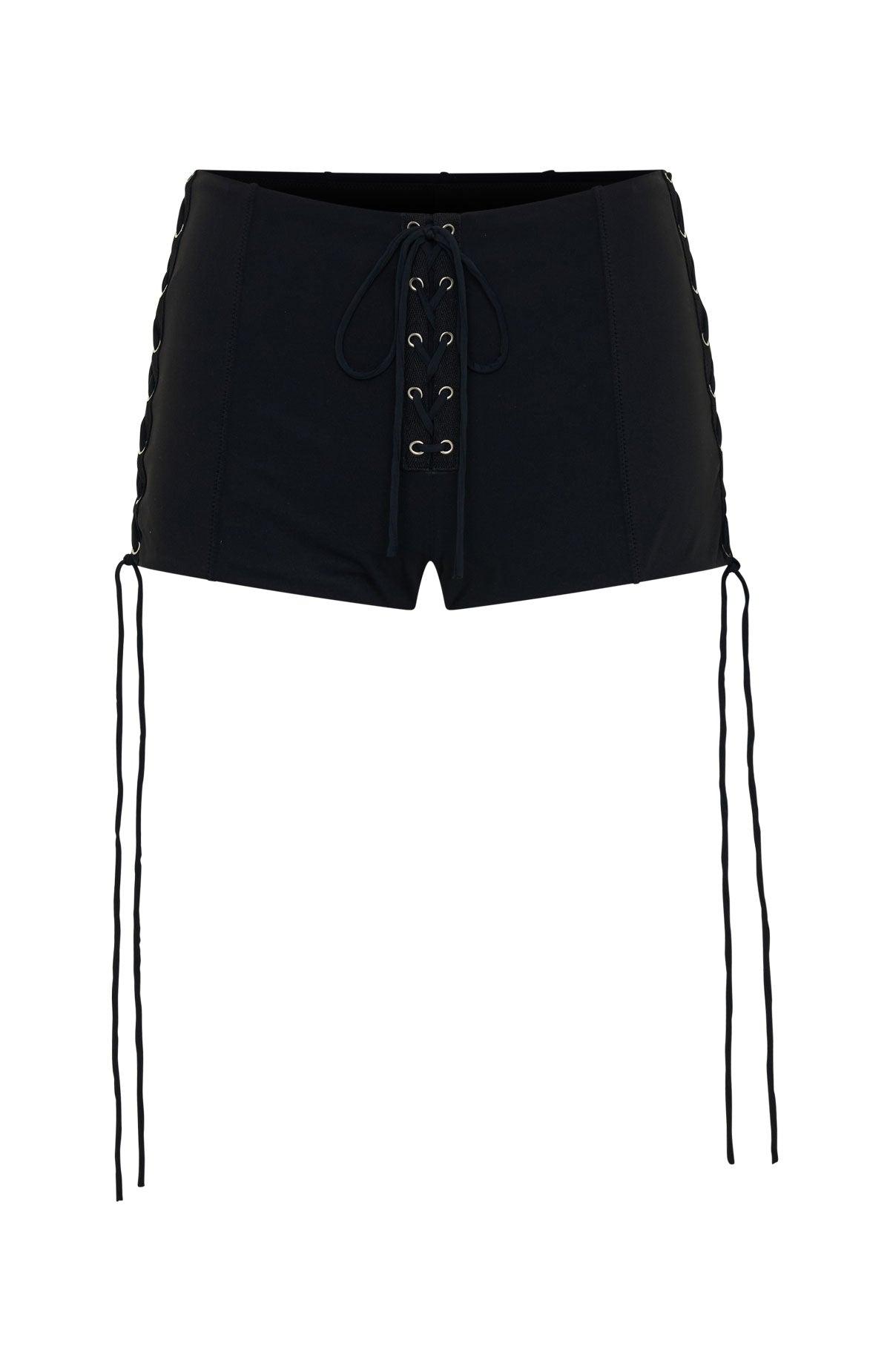 Grunge Mini Shorts Black Product Image